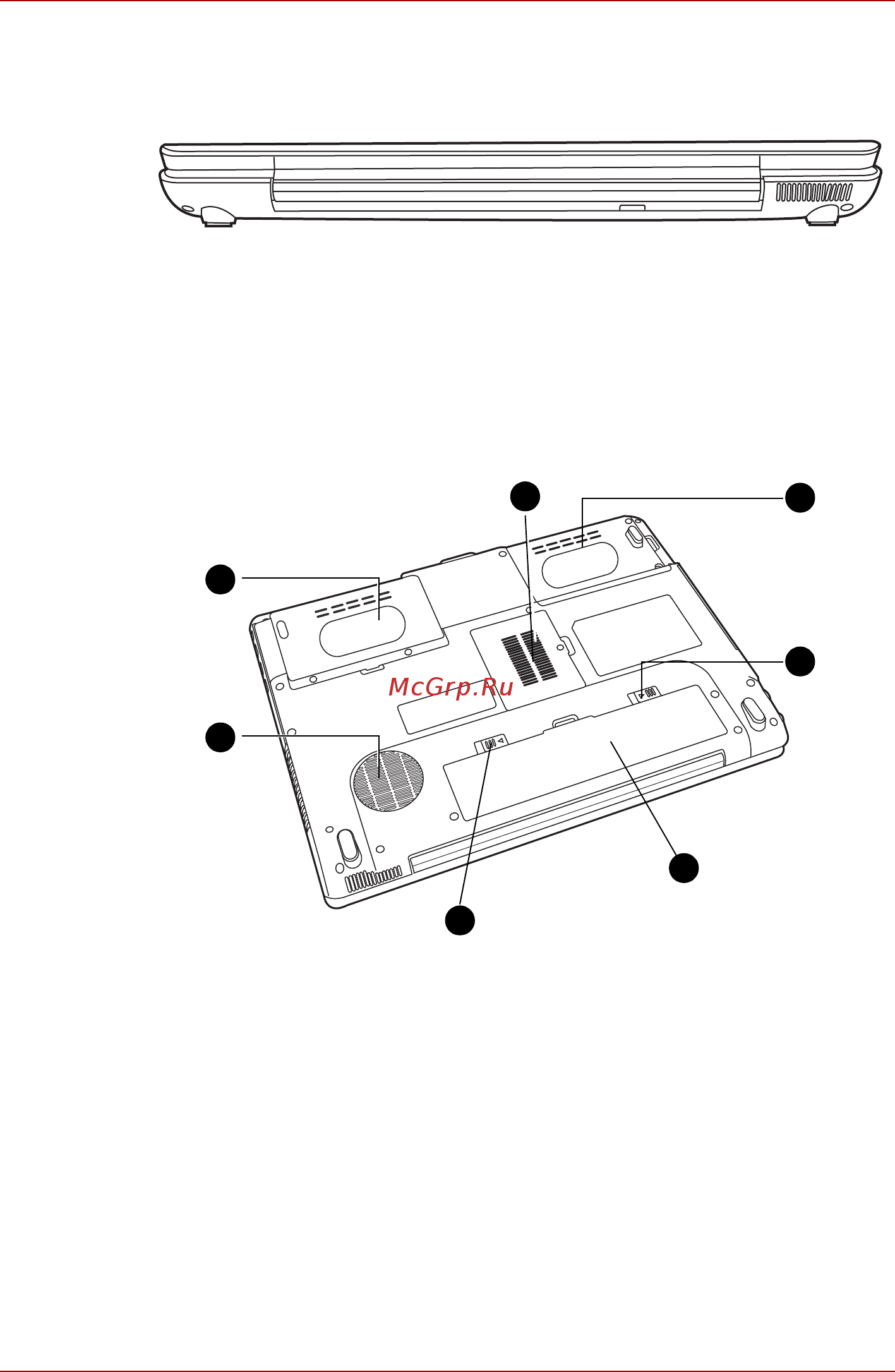 Toshiba Satellite Pro A200 [38/173] Вид сзади
