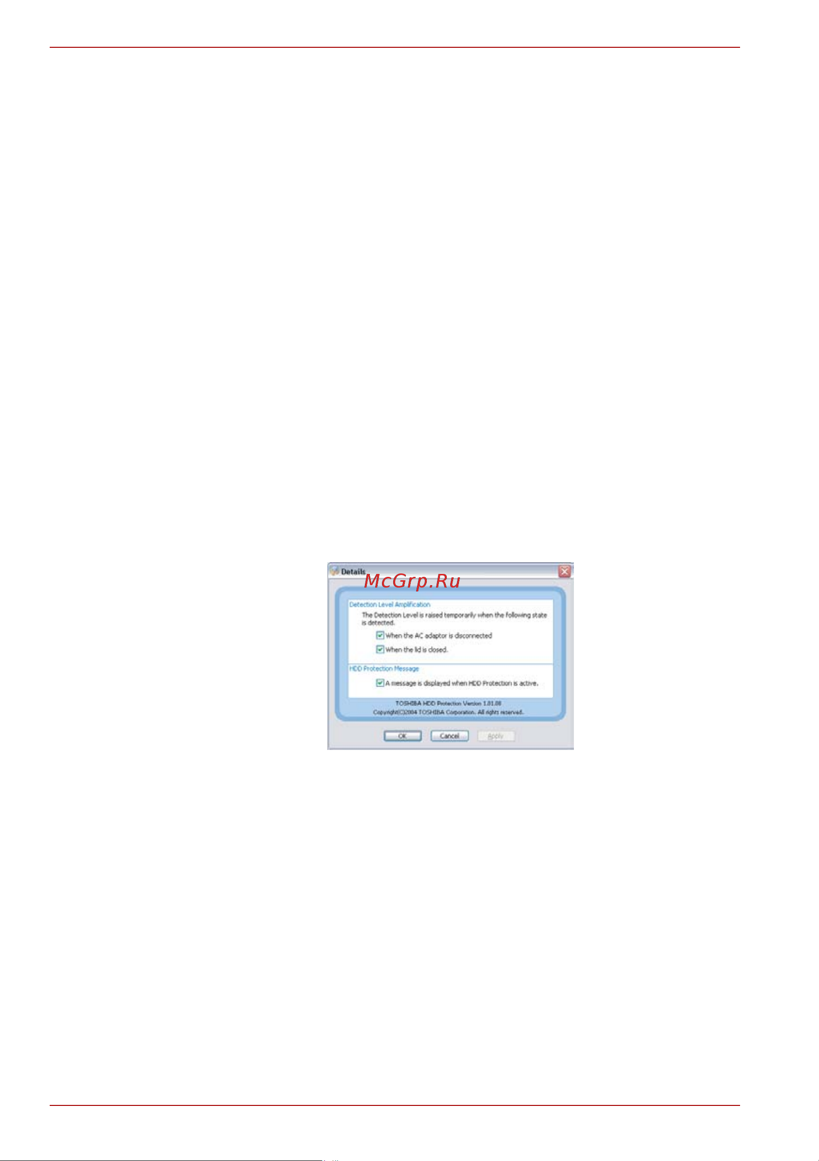 Toshiba Satellite Pro A120 [102/252] Вкладка detection level amplification расширенный уровень чувствительности