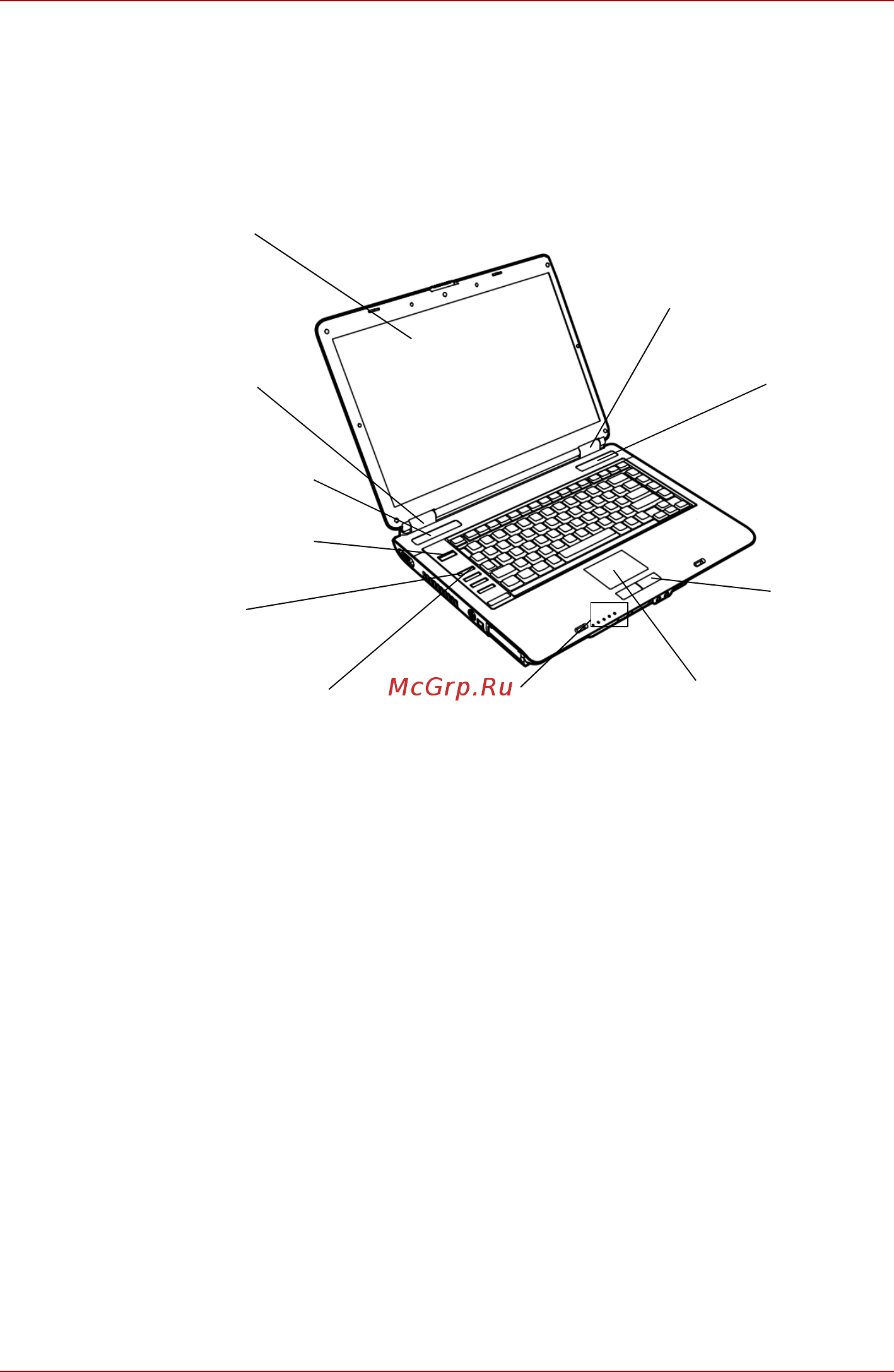 Toshiba Satellite Pro A100 [43/201] Вид спереди с открытым дисплеем