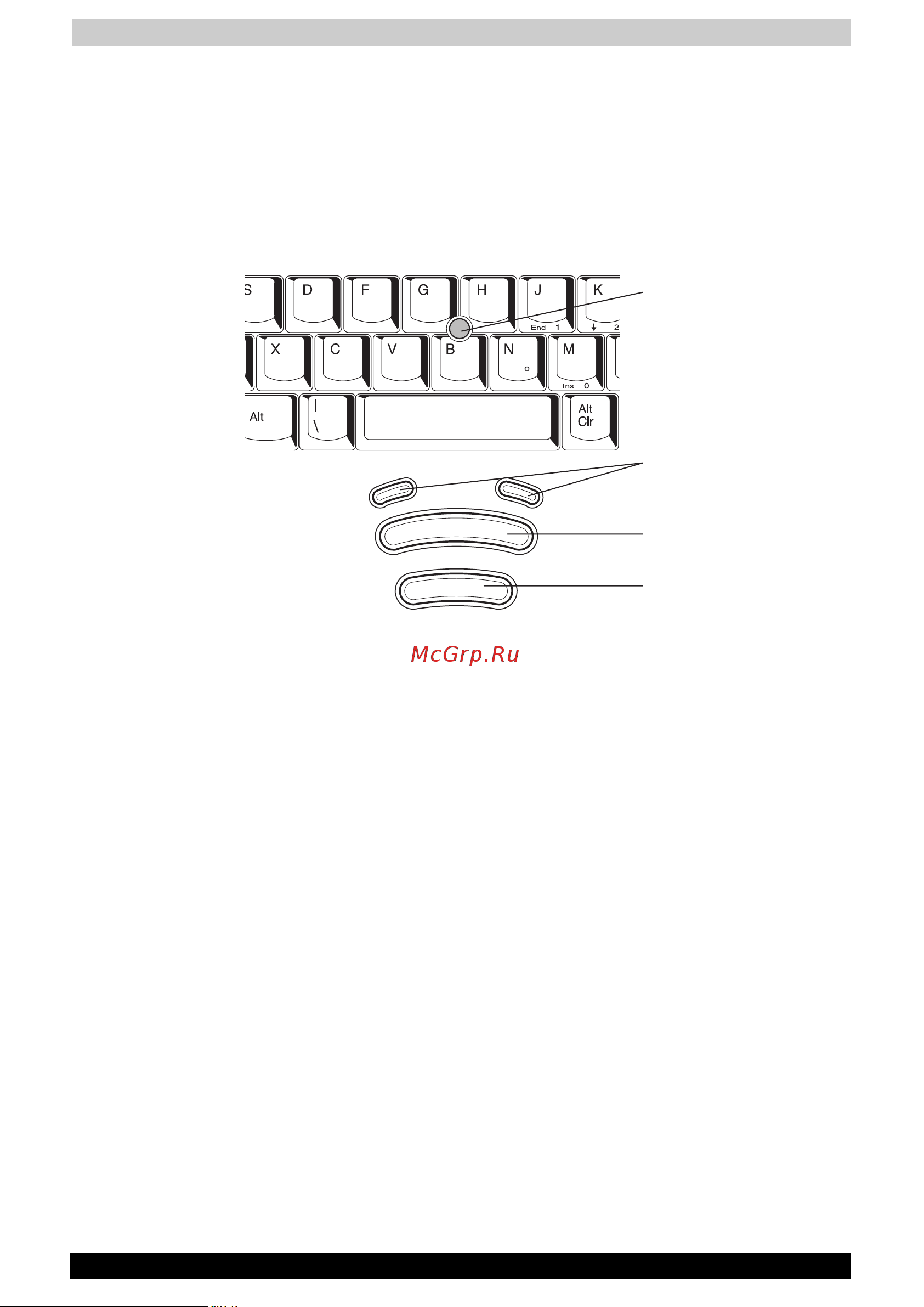 Toshiba Satellite 3000-X11 [43/168] Применение координатно указательного устройства accupoint ii