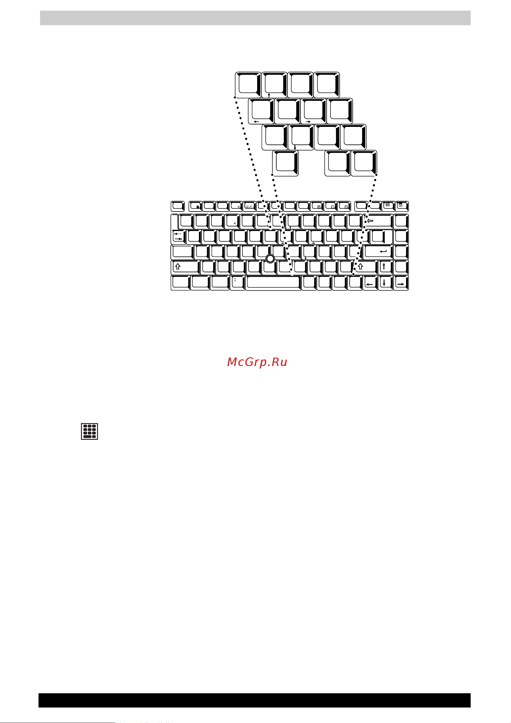 Toshiba Satellite 3000-X11 [53/168] Дополнительные клавиши