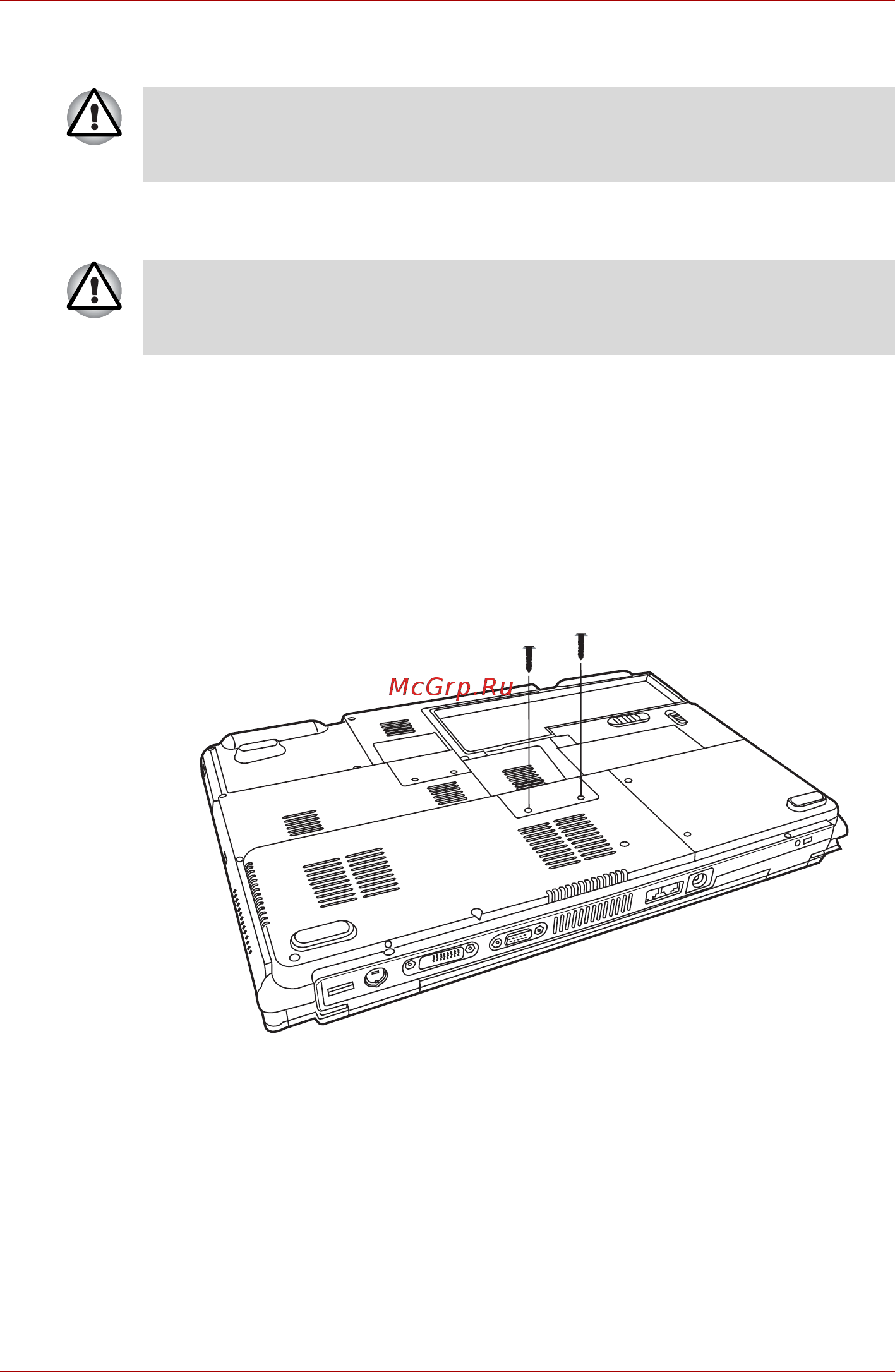 Toshiba Satego P100 [128/184] Установка модуля памяти