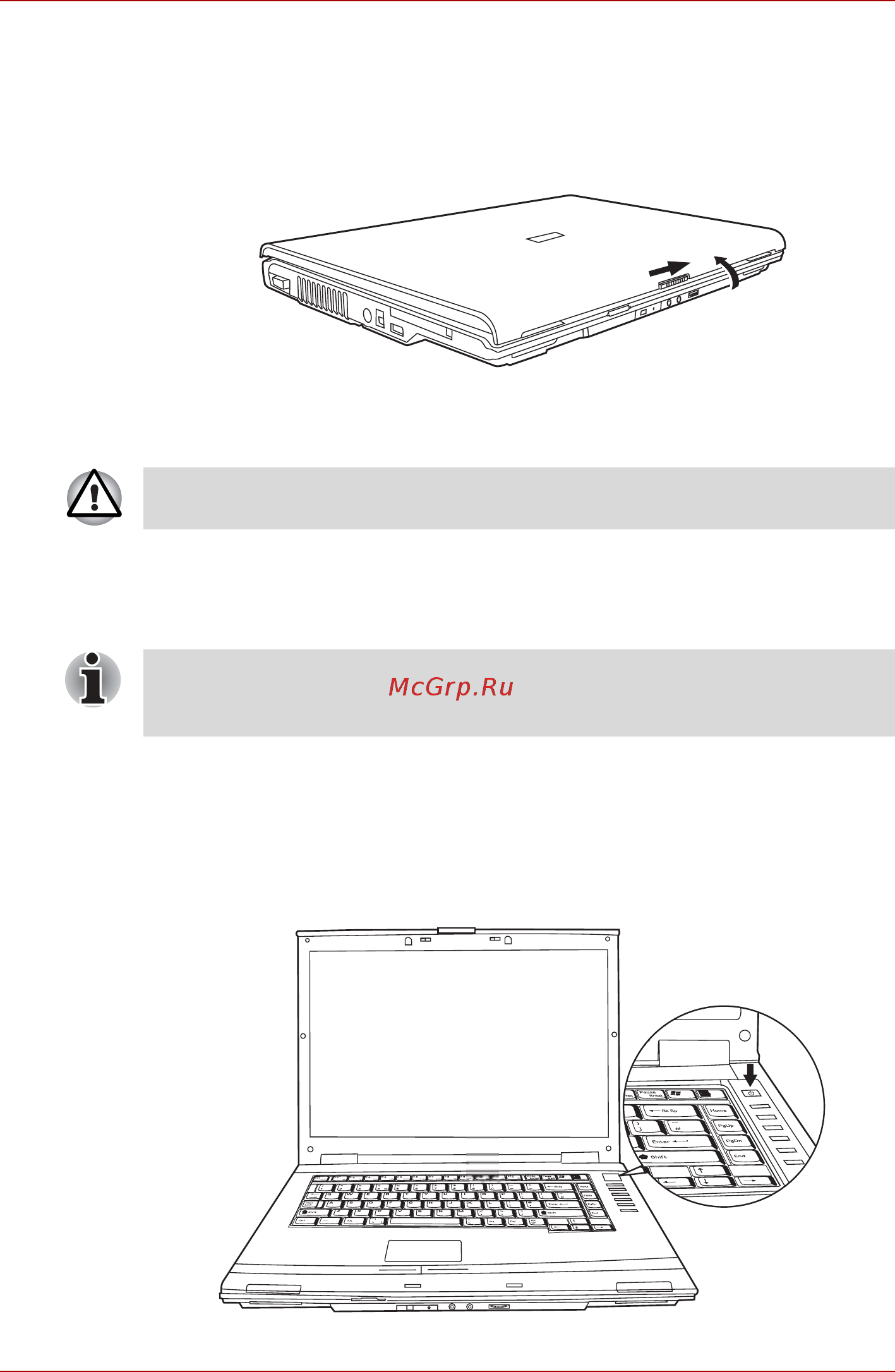 Toshiba Equium M70 [64/194] Открываем дисплей
