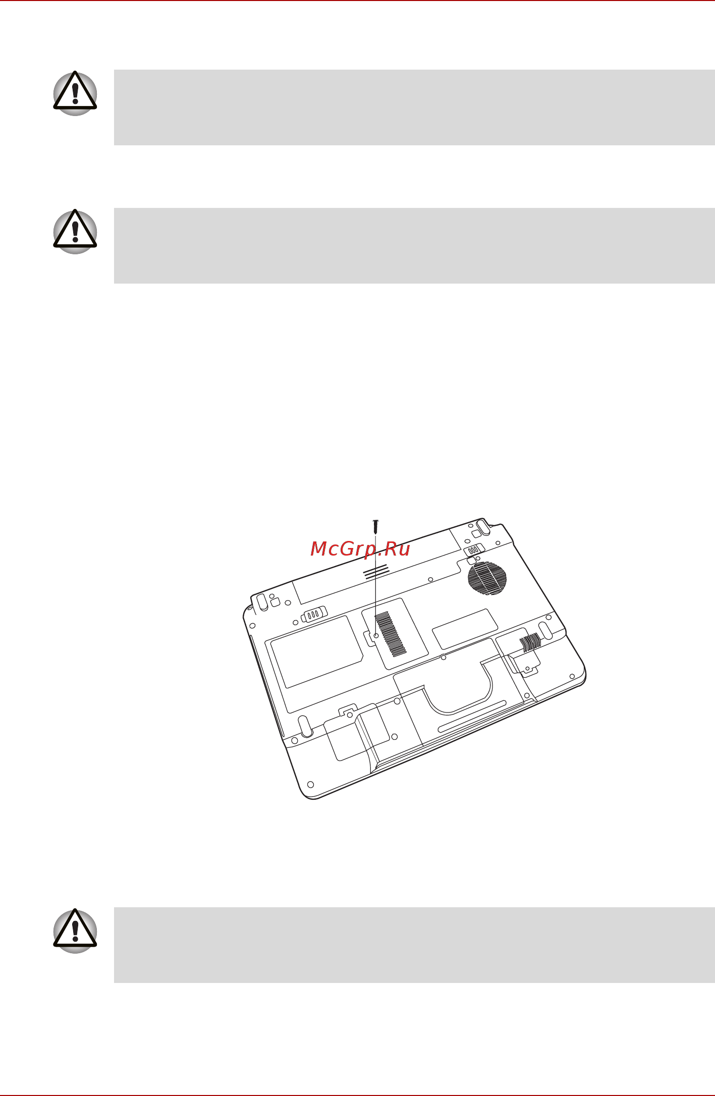 Toshiba Equium M100 [148/203] Установка модуля памяти