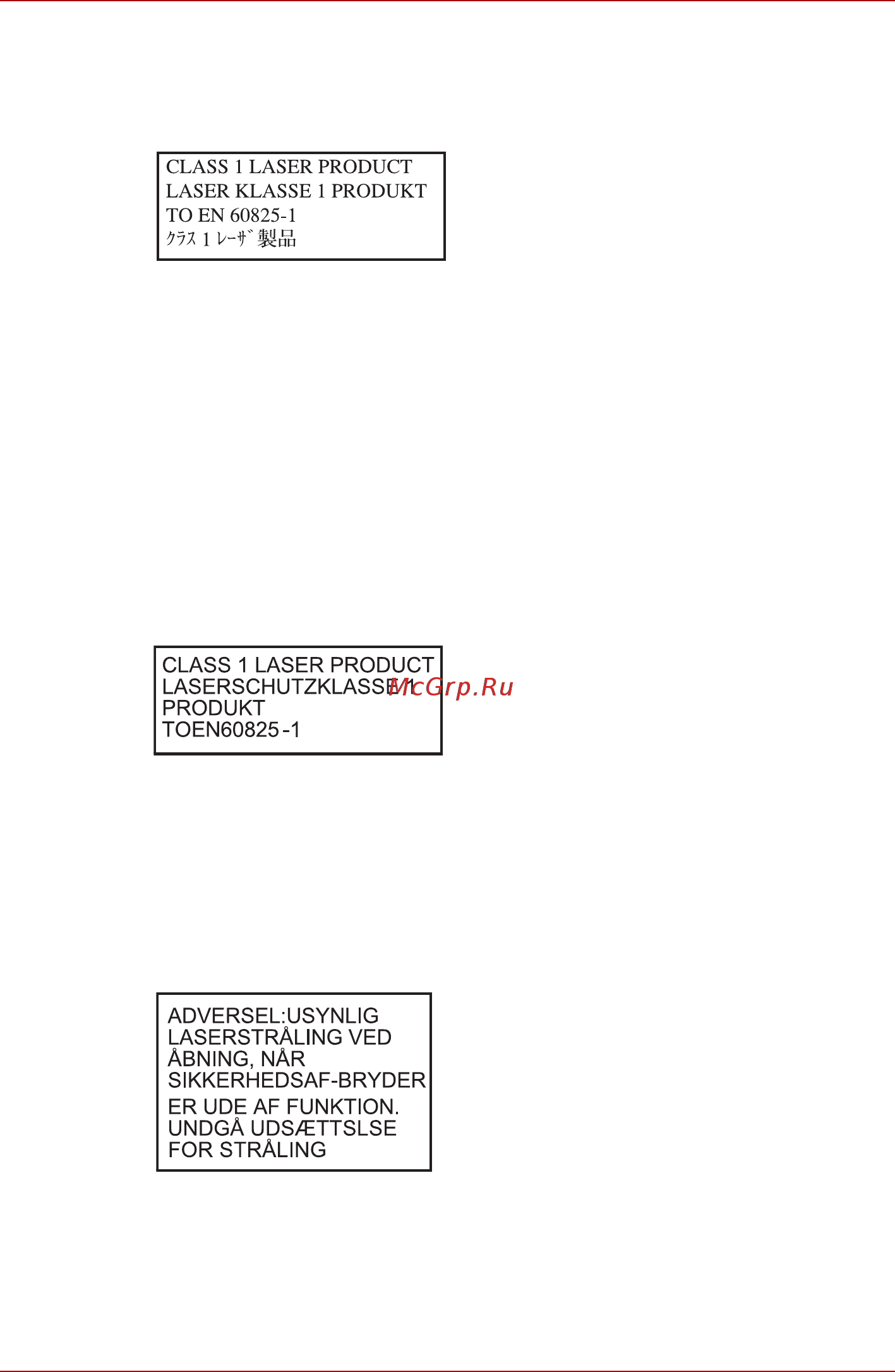 Toshiba Tecra S11 [17/268] Меры предосторожности для пользователей во всех странах