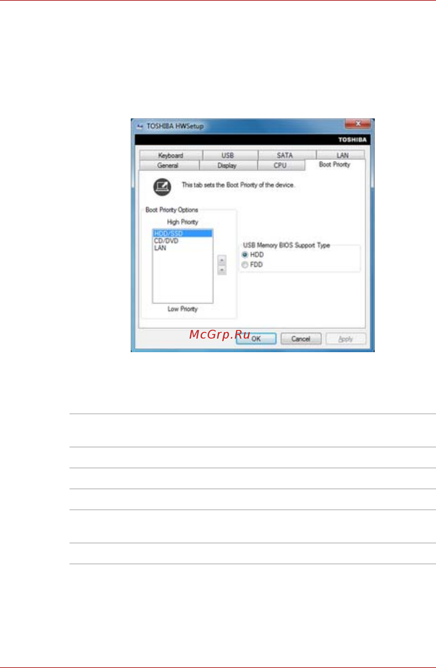 Toshiba Tecra S11 [179/268] Boot priority приоритет загрузки
