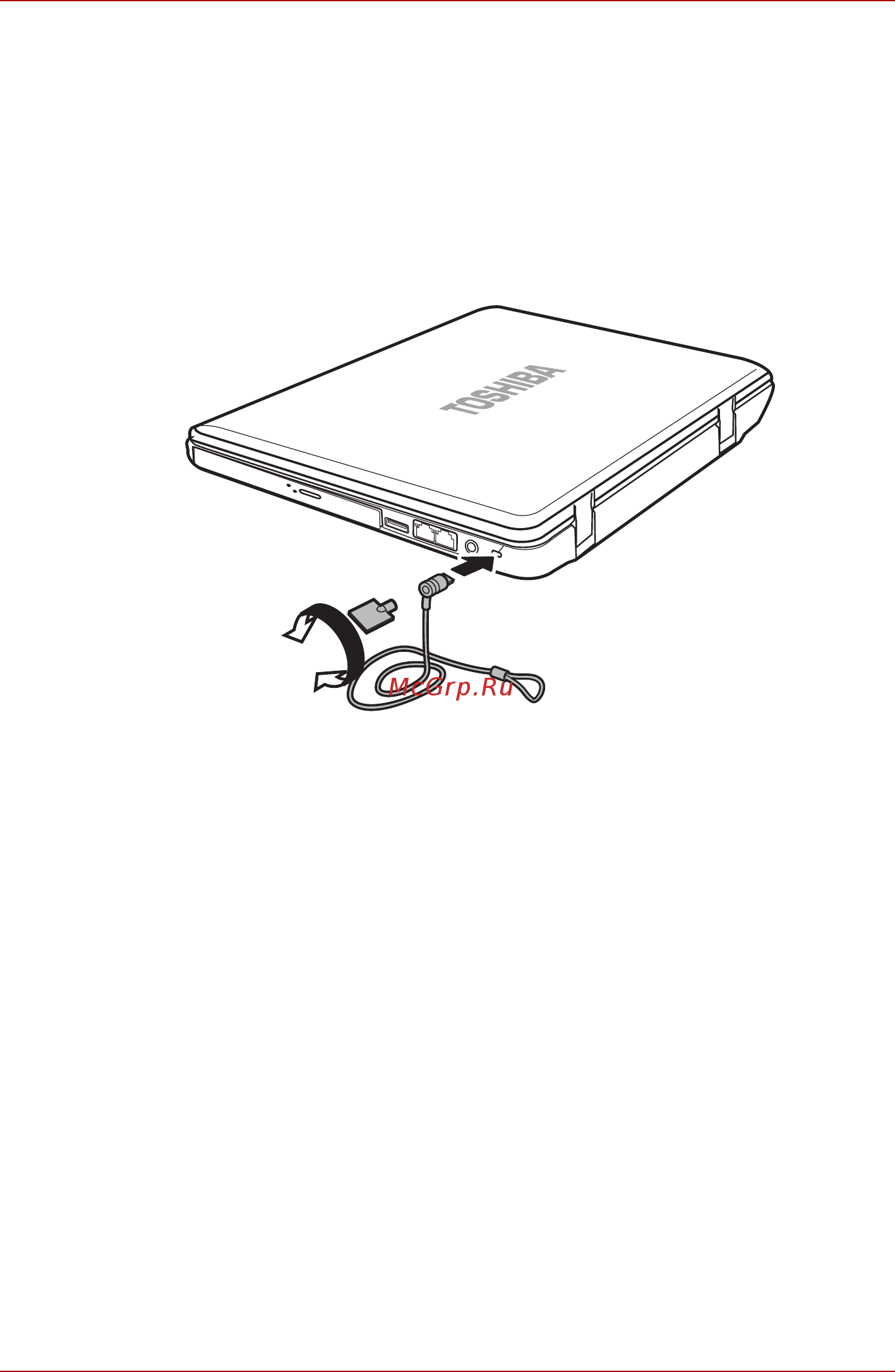 Toshiba Satellite Pro U500 [175/246] Защитный замок блокиратор