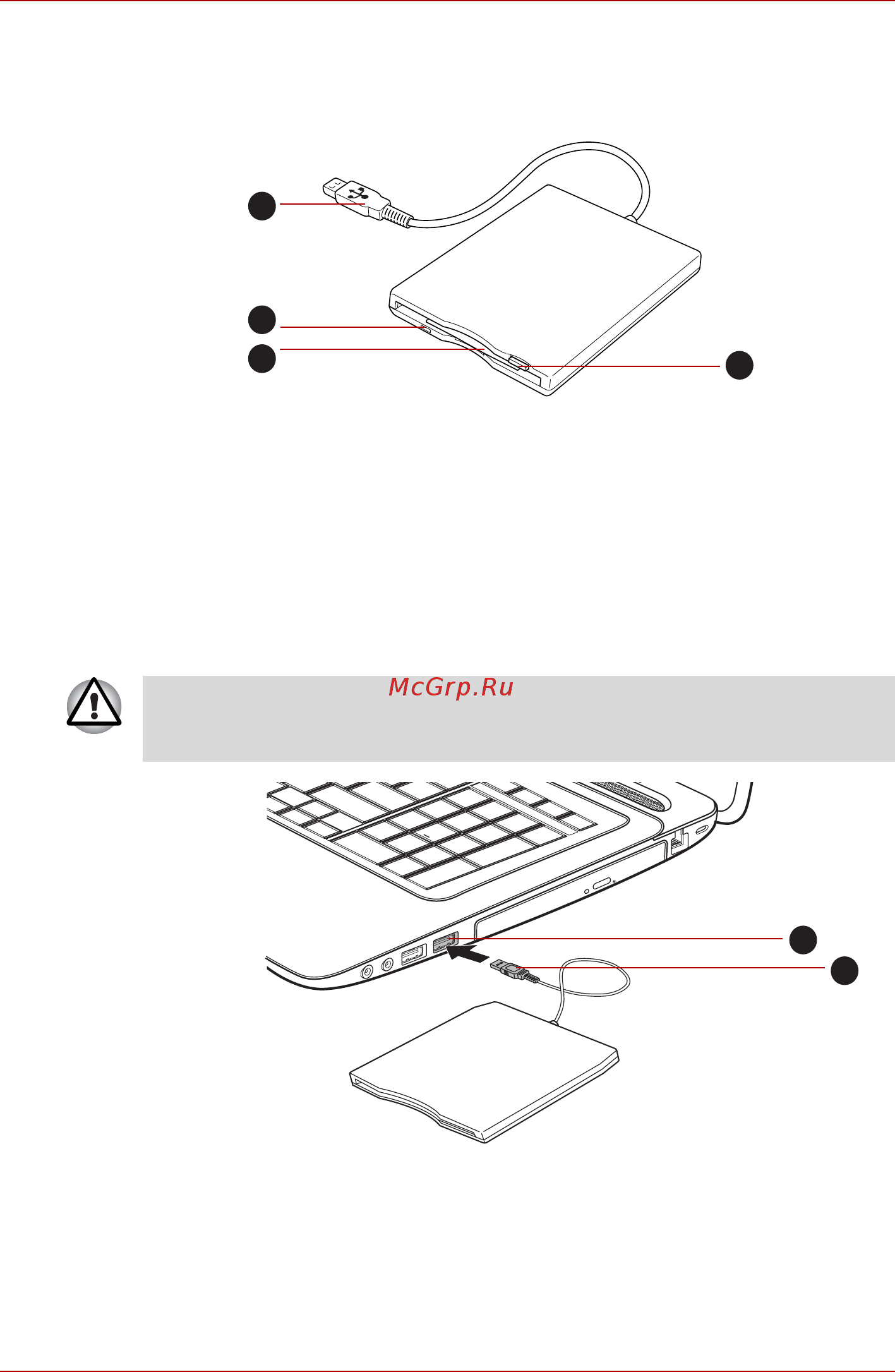 Toshiba Satellite Pro L670 [87/231] Подключение флоппи дисковода с интерфейсом usb