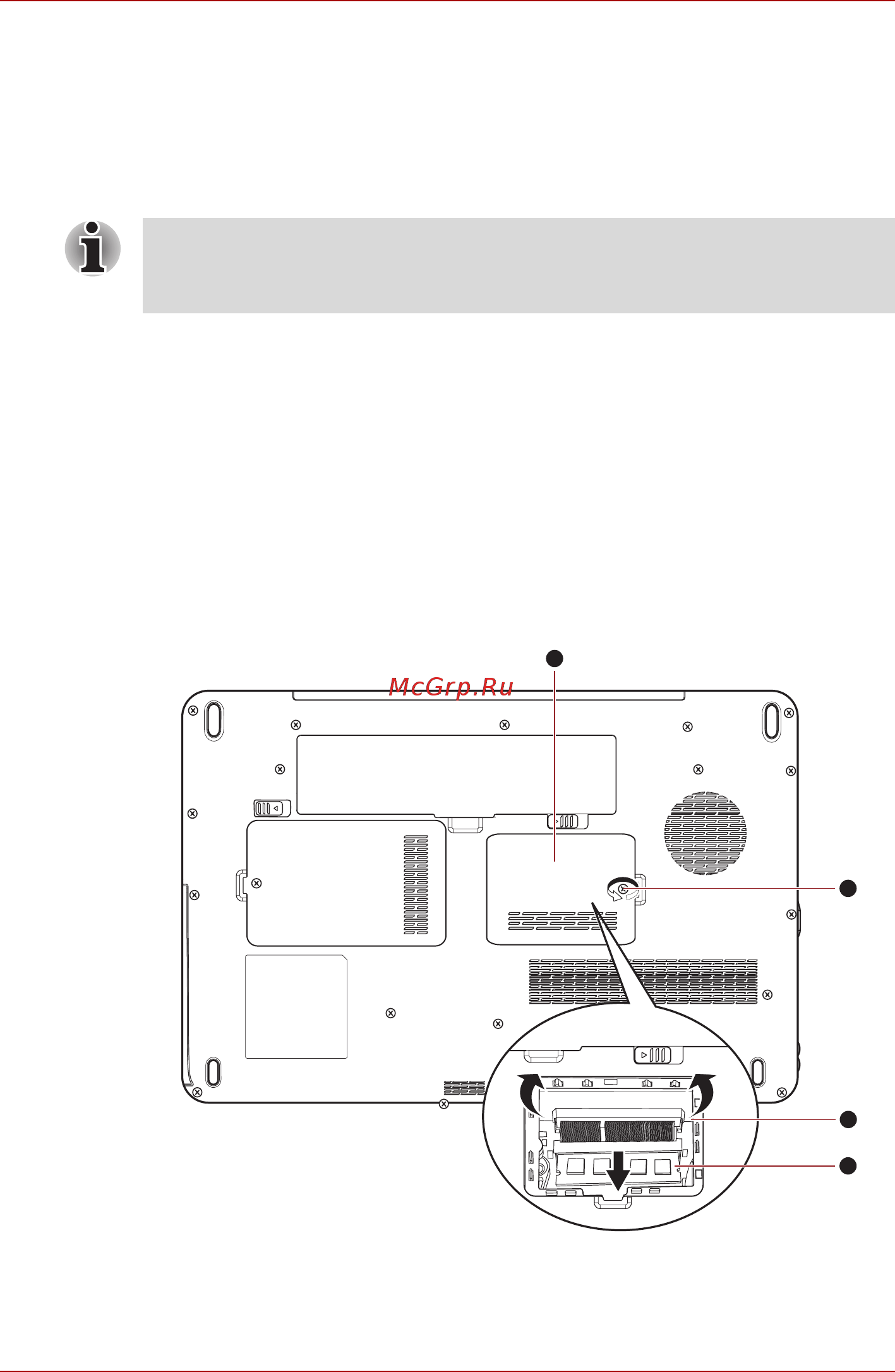 Toshiba Satellite Pro L550D [149/226] Установка модуля памяти