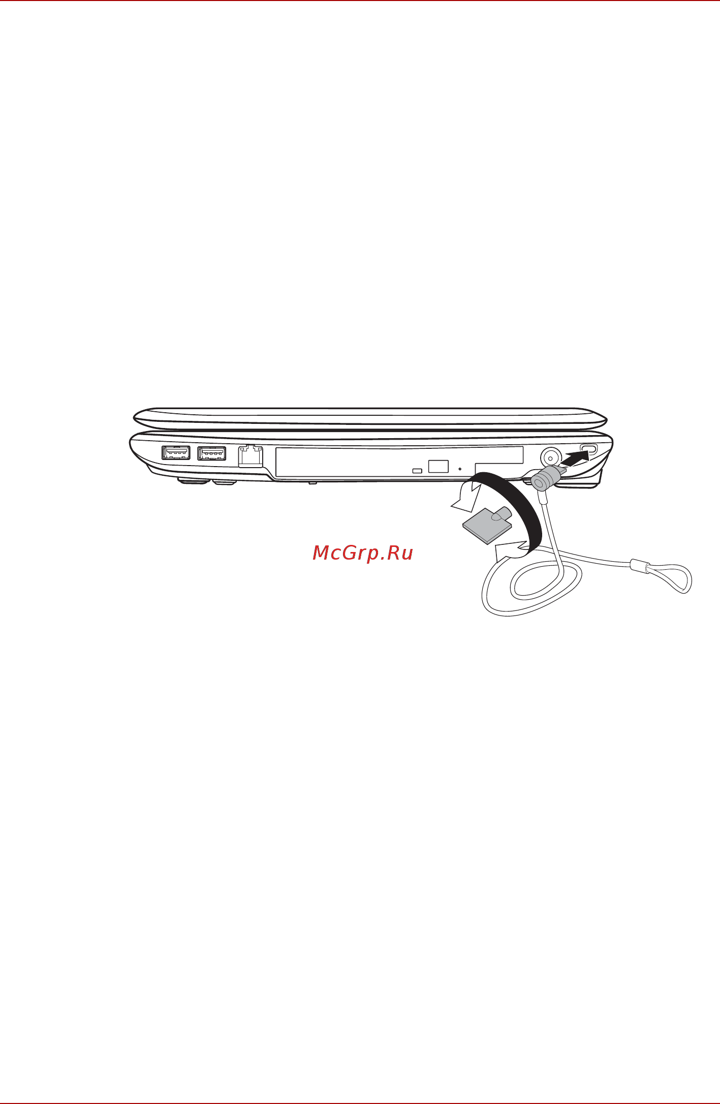 Toshiba Satellite Pro L450D [148/210] Защитный замок блокиратор
