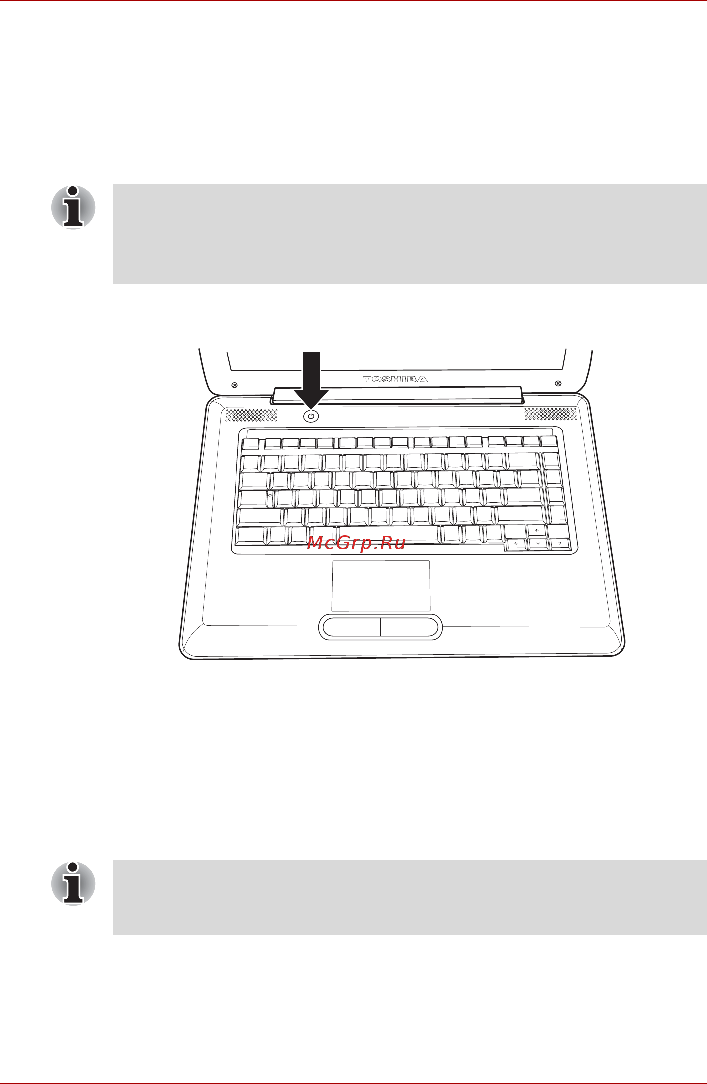 Toshiba Satellite Pro L450D [60/210] Включаем питание