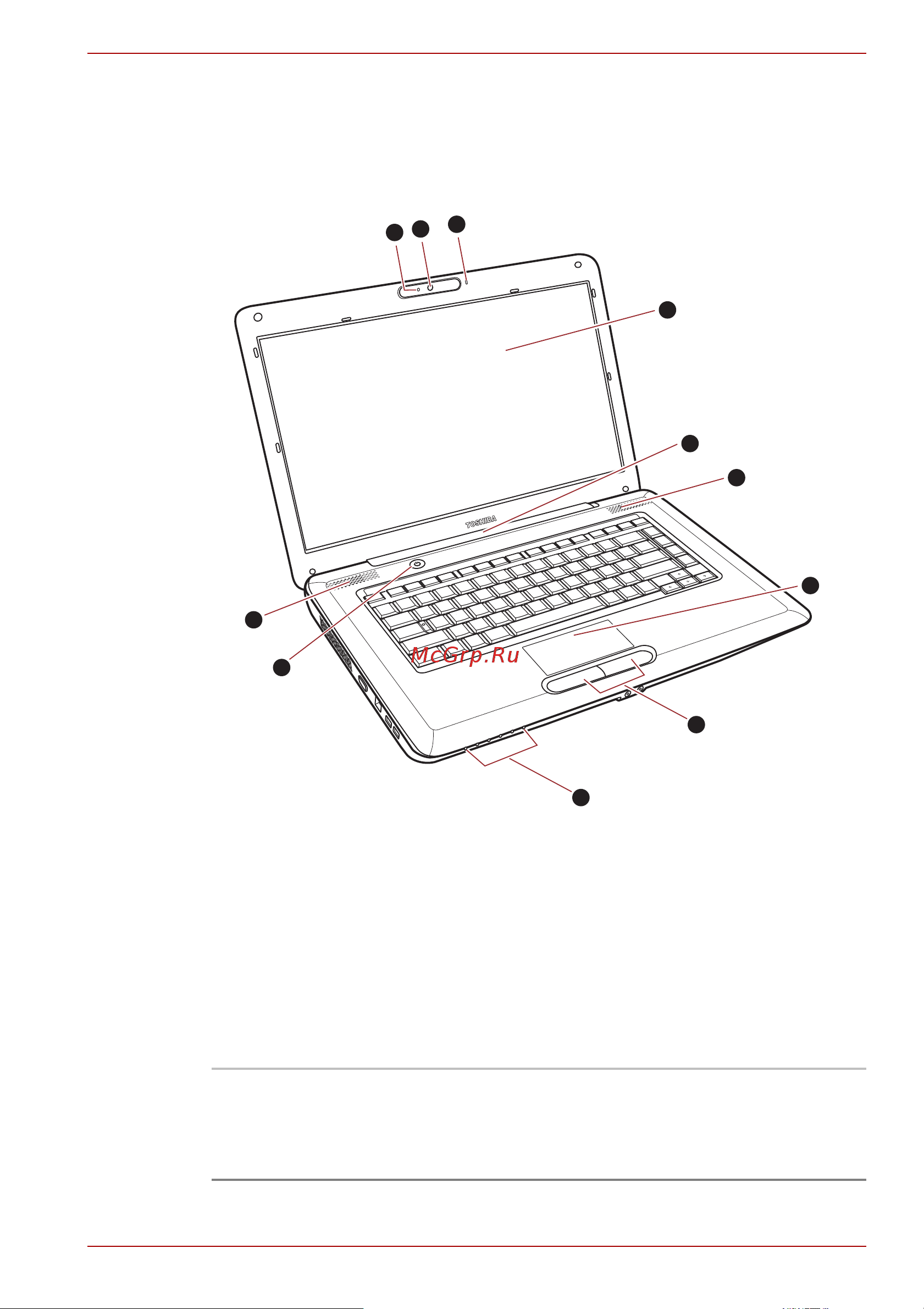 Toshiba Satellite Pro L450 [47/210] Вид спереди с открытым дисплеем