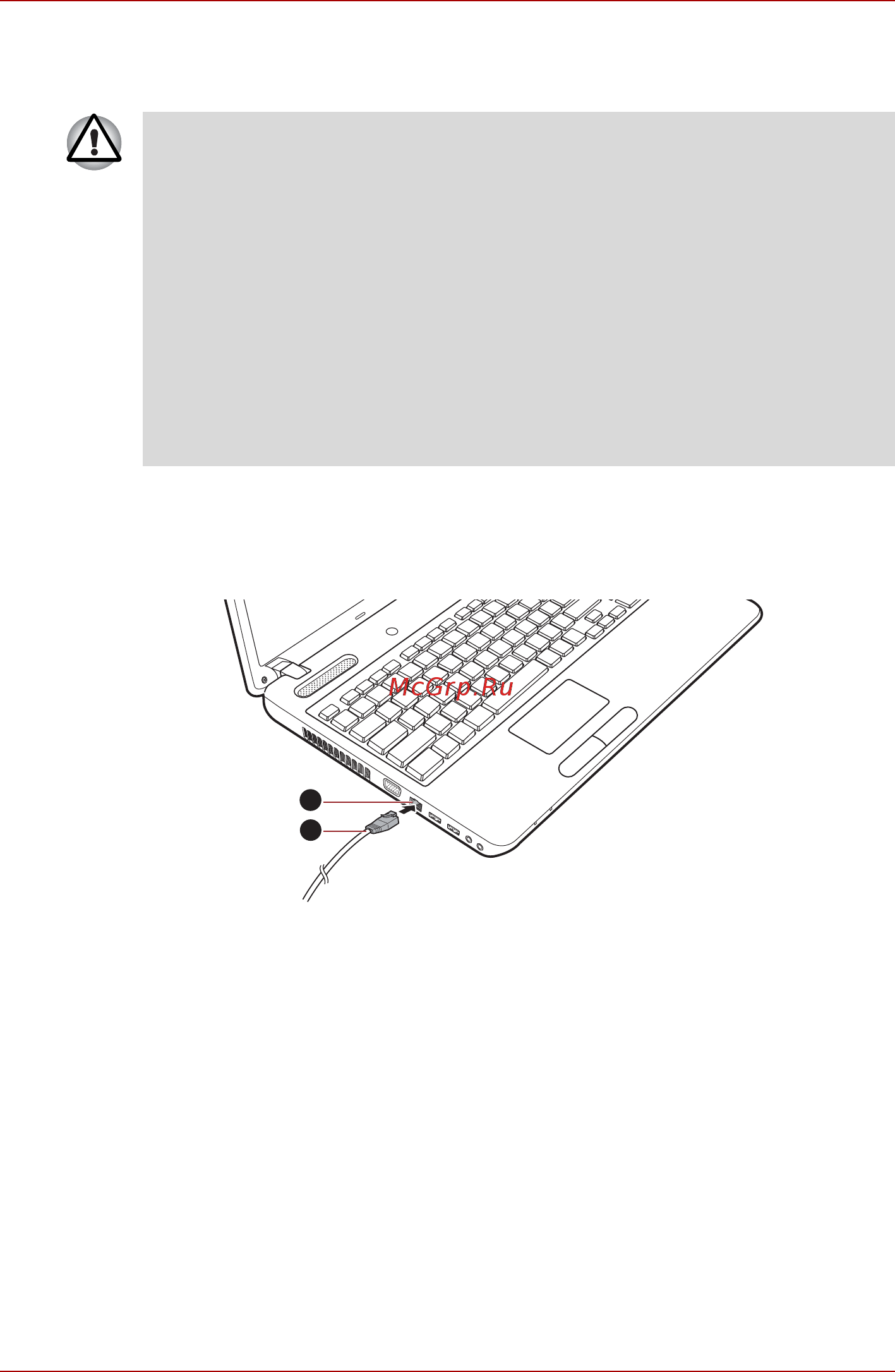 Toshiba Satellite Pro C660D [102/170] Подключение сетевого шнура
