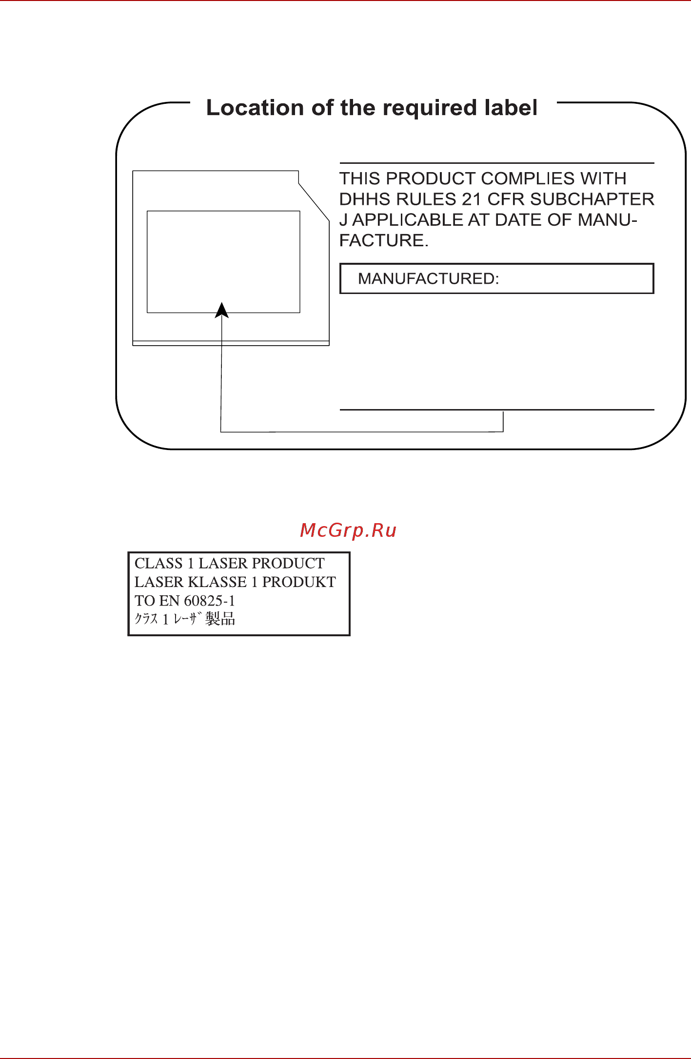 Toshiba Satellite Pro C660D [13/170] Меры предосторожности