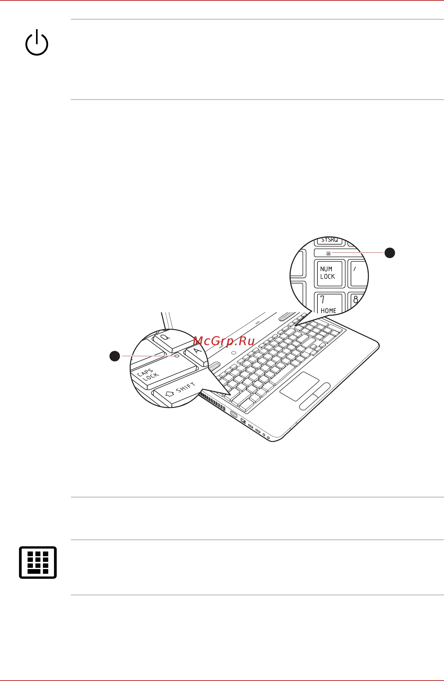 Toshiba Satellite Pro C660D [46/170] Индикаторы клавиатуры
