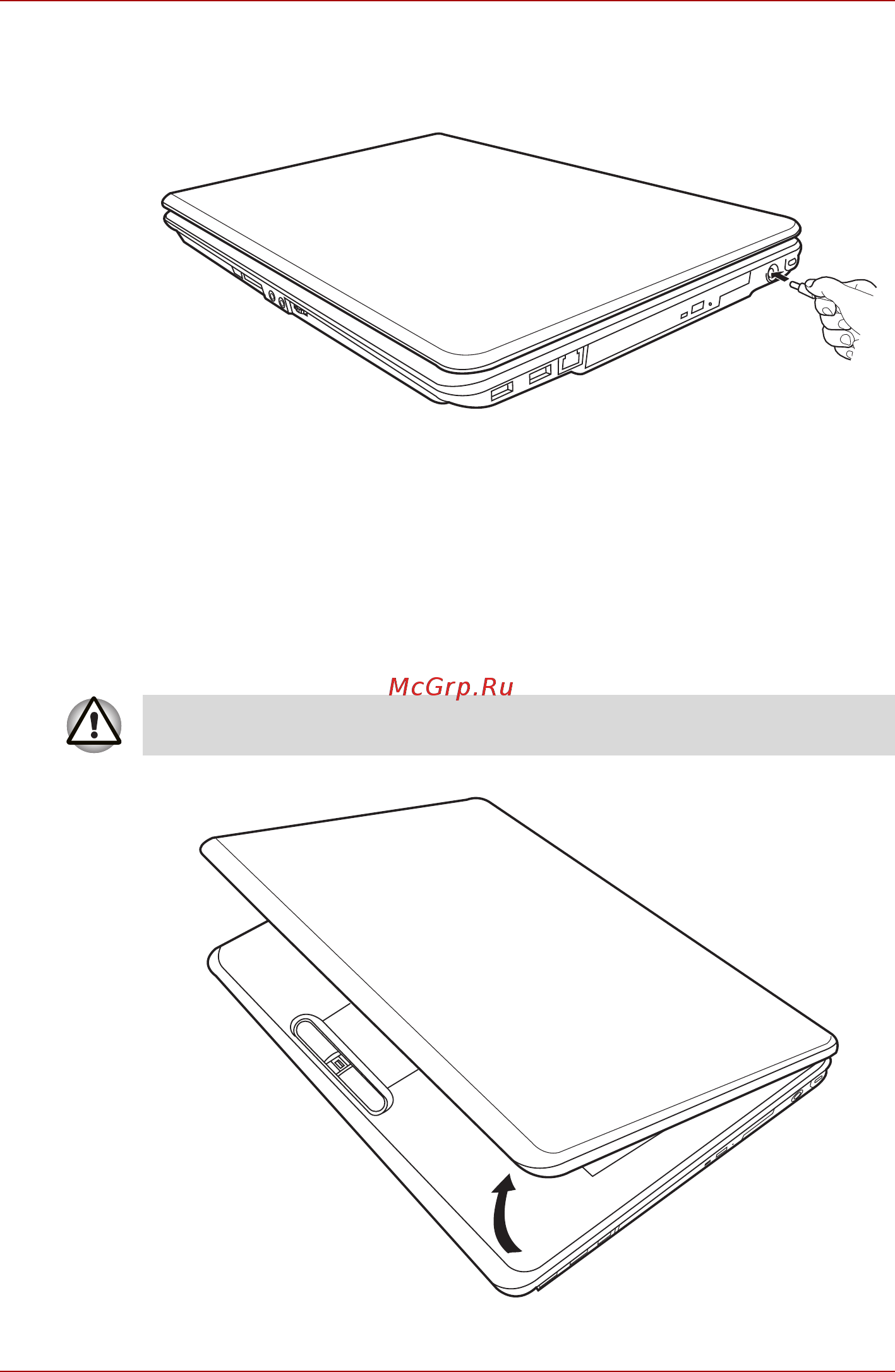 Toshiba Satellite Pro A300D [60/213] Открытие дисплея