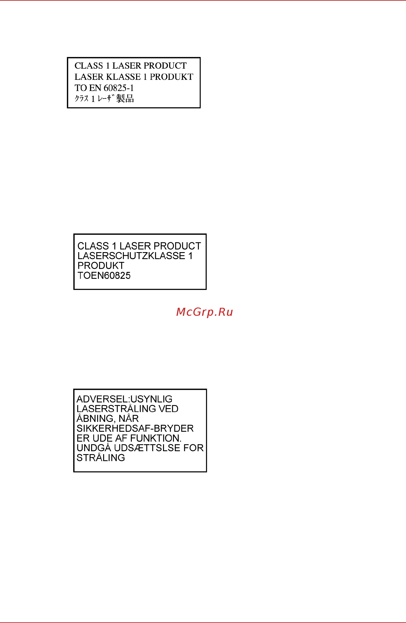 Toshiba Satellite U400 [11/217] Меры предосторожности по странам