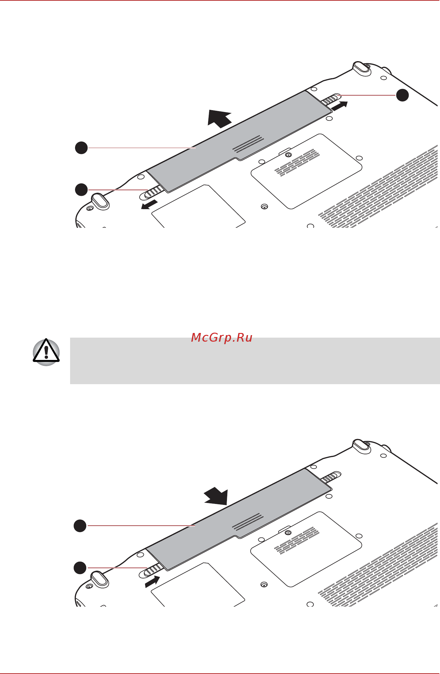 Toshiba Satellite P755 [194/260] Установка батарейного источника питания