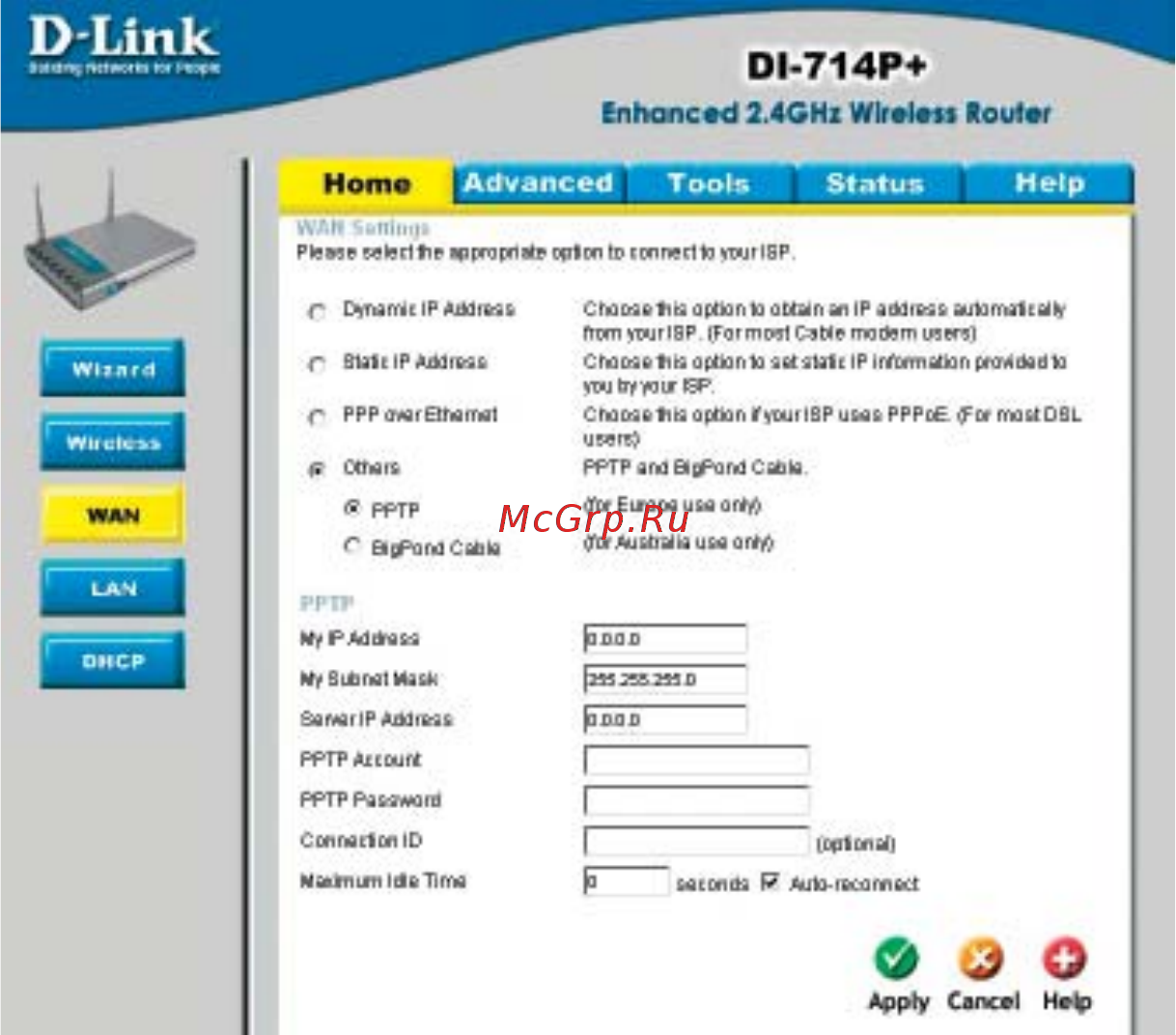 D-Link DI-714P+ [17/84] Using the configuration menu