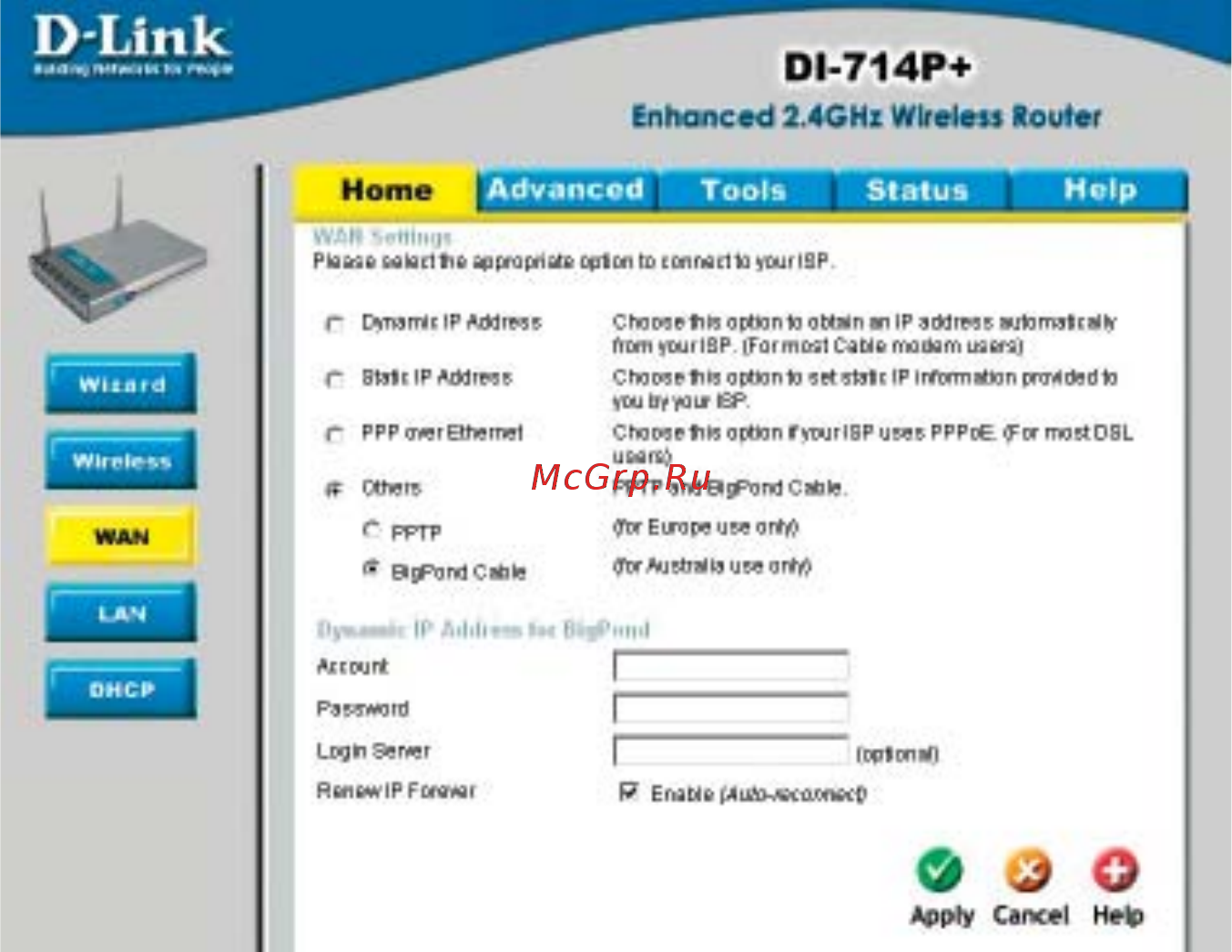 D-Link DI-714P+ [18/84] Using the configuration menu