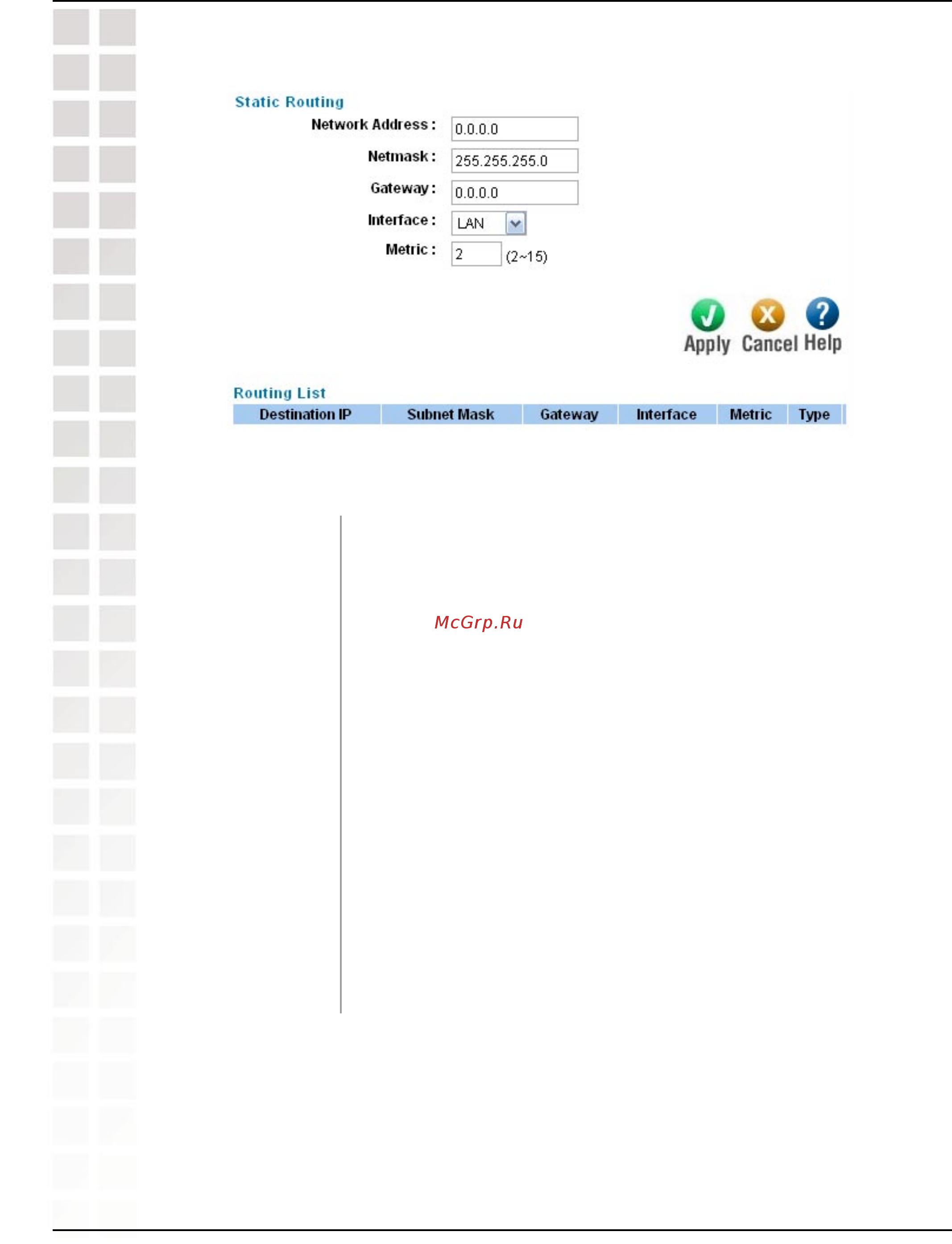 D-Link DI-LB604 [22/92] Static routing