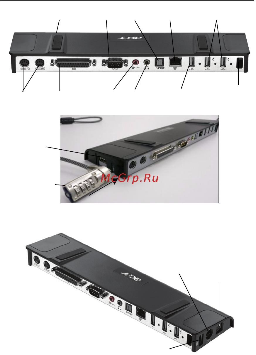 Acer ACP 45 USB port replicator [10/150] Port replicator left sided view