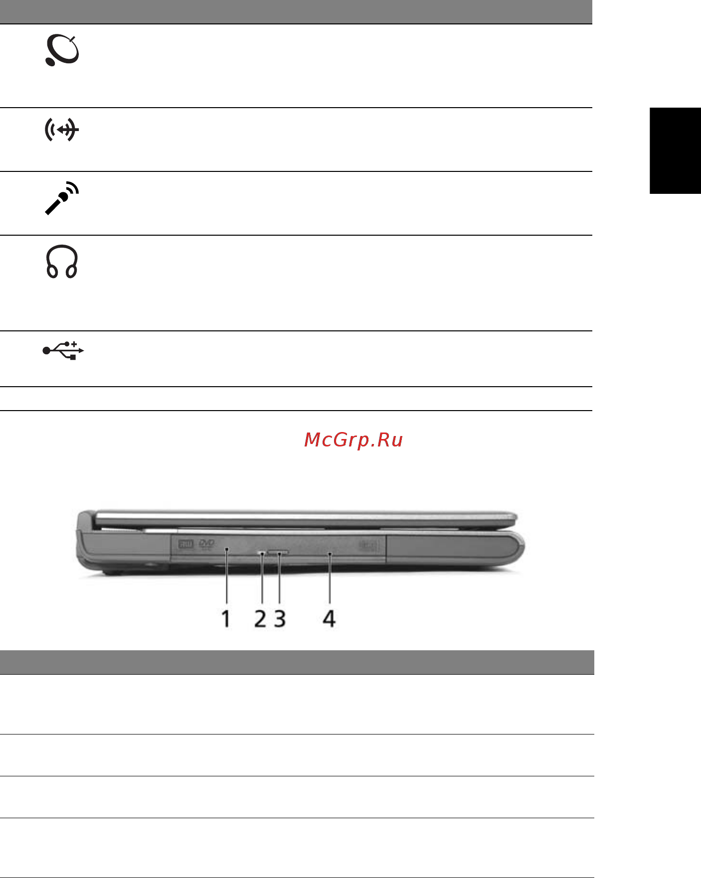 Acer Aspire 1650 [13/74] Вид слева