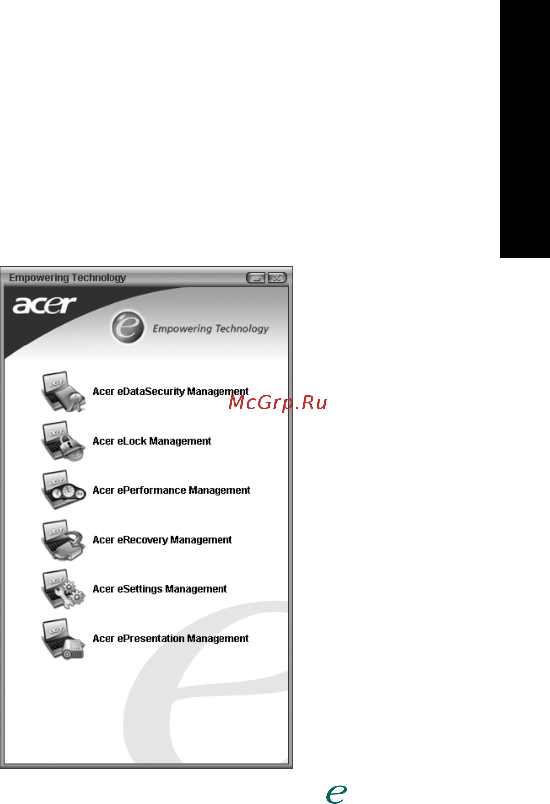 Acer Aspire 3040 [11/81] Acer empowering technology