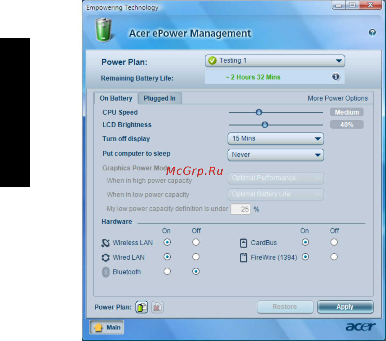 Acer Aspire 3050 [28/120] Empowering technology