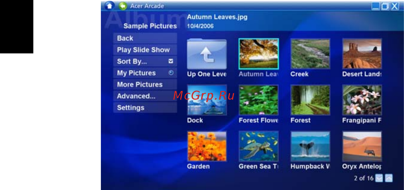 Acer Aspire 3050 [84/120] Режим графики album