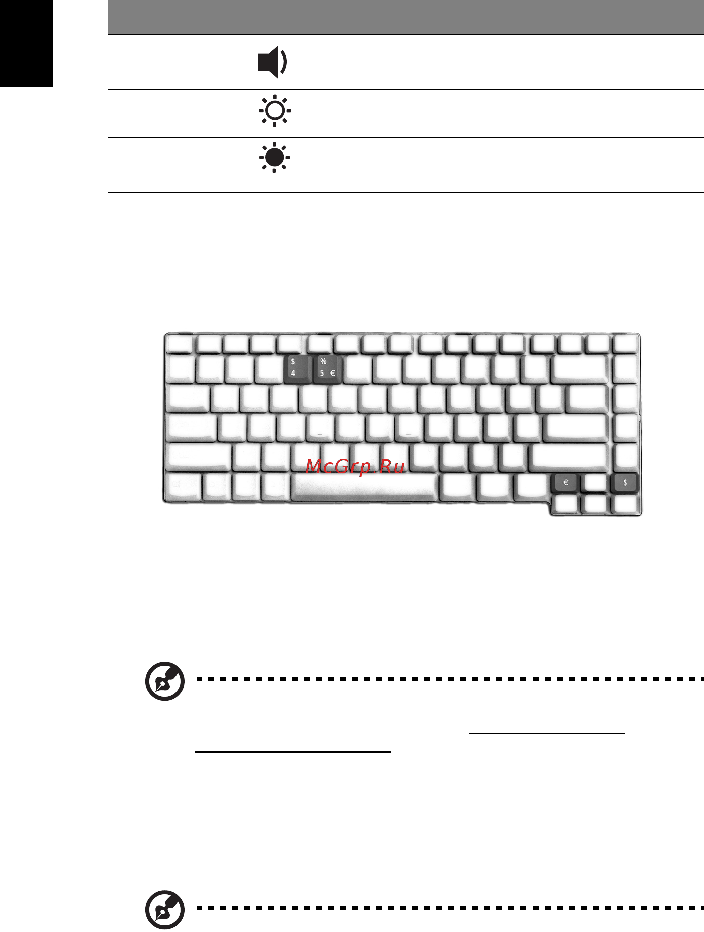 Acer Aspire 3510 [24/78] Знак доллара сша