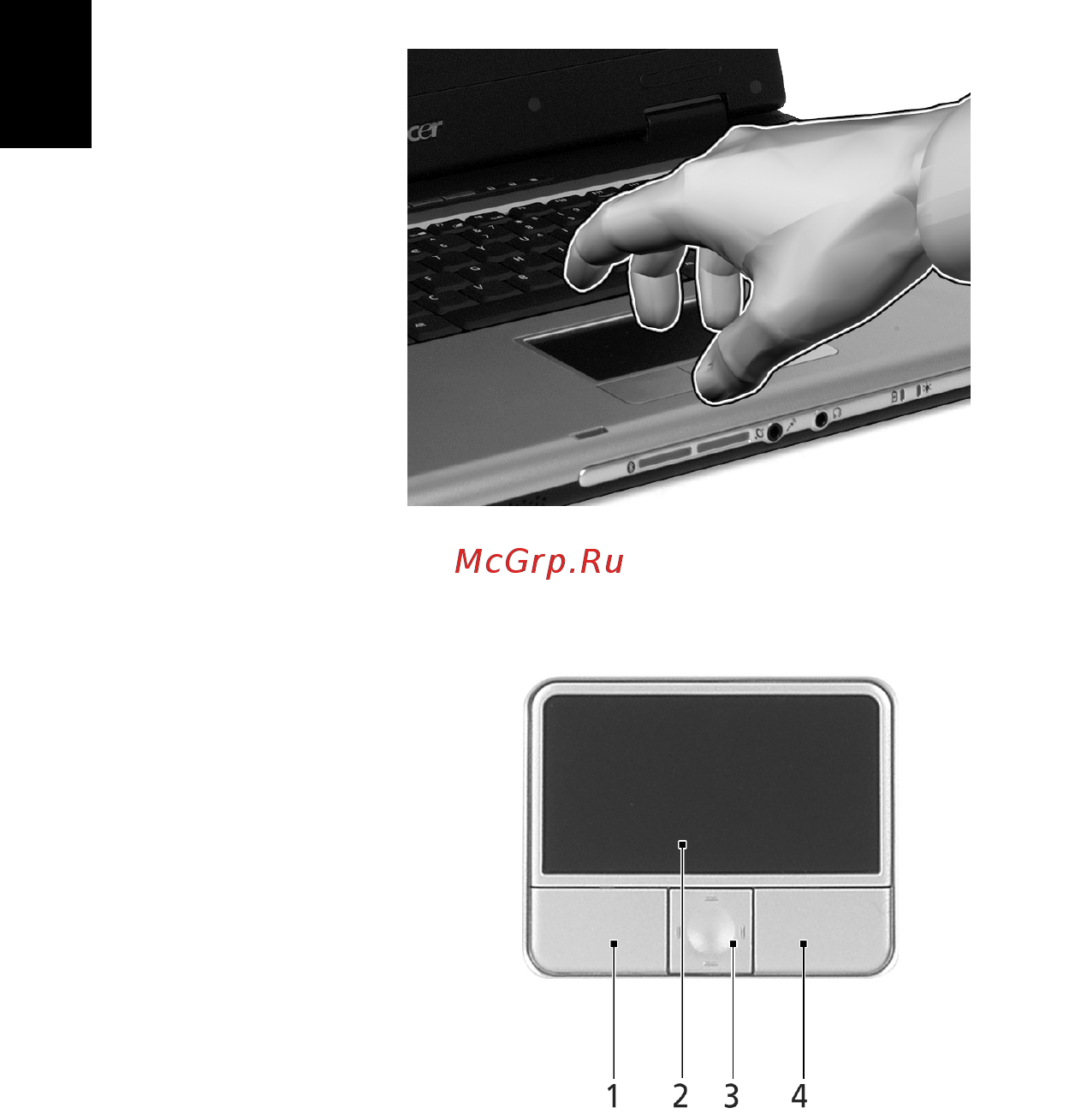 Acer Aspire 3610 [18/72] Сенсорная панель