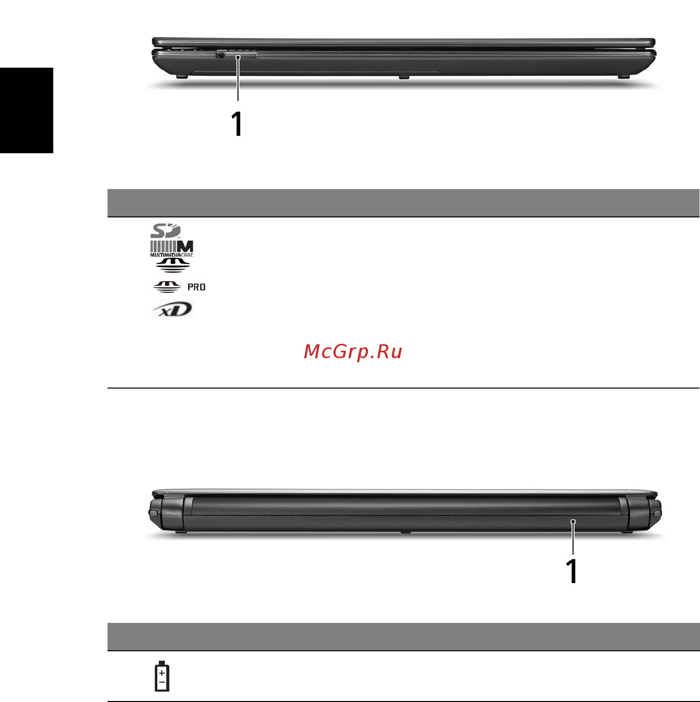 Acer Aspire 3935 [8/14] Вид спереди с закрытой крышкой