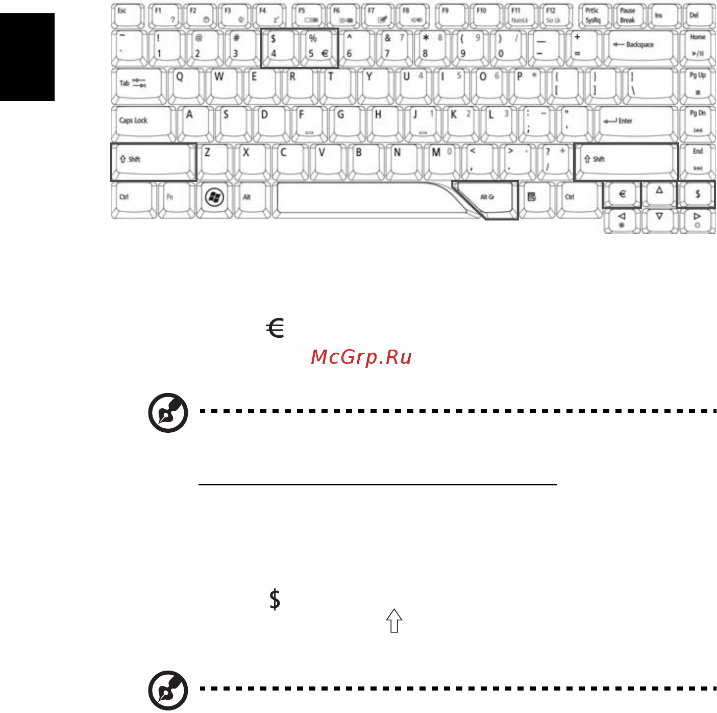 Acer Aspire 4320 [60/122] Специальная клавиша