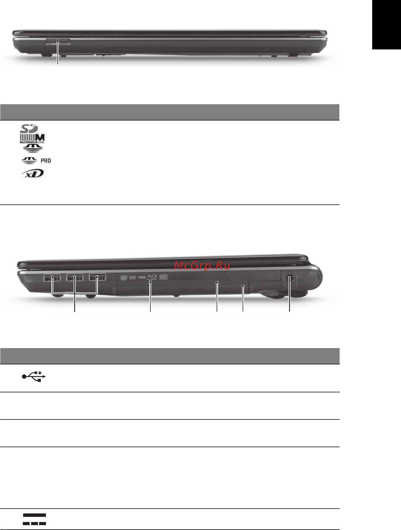 Acer Aspire 4553 [269/332] Kapalı ön görünüm
