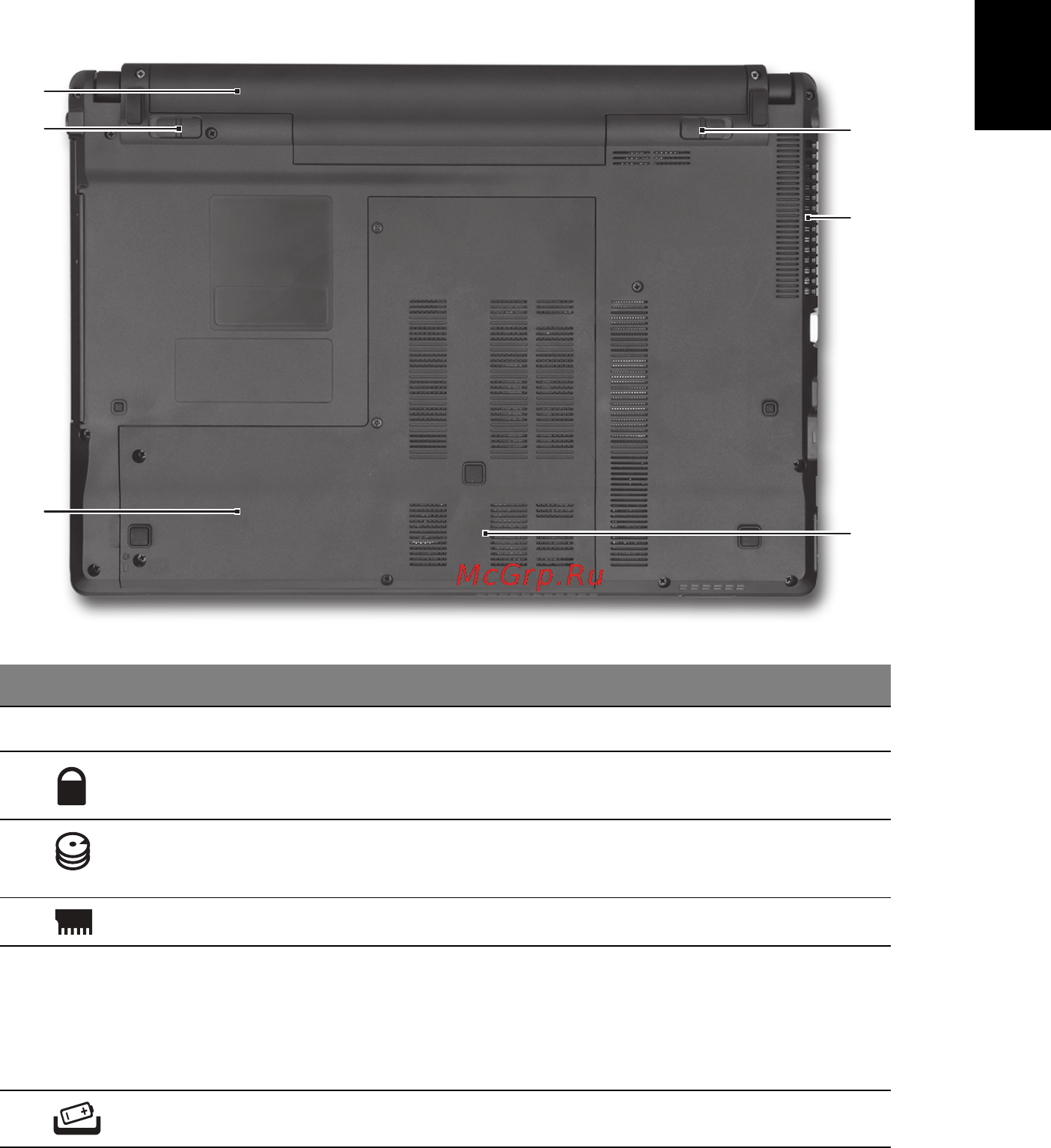 Acer Aspire 4553 [291/332] 바닥 모습
