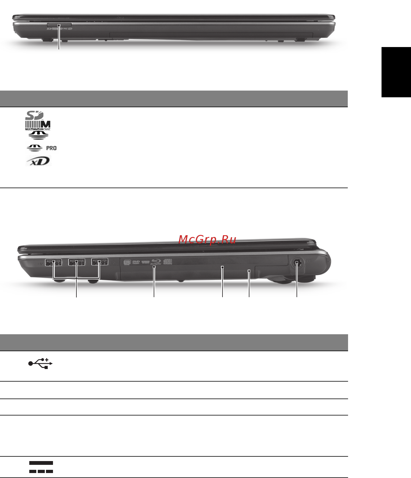 Acer Aspire 4553 [299/332] 上蓋闔起的前視圖