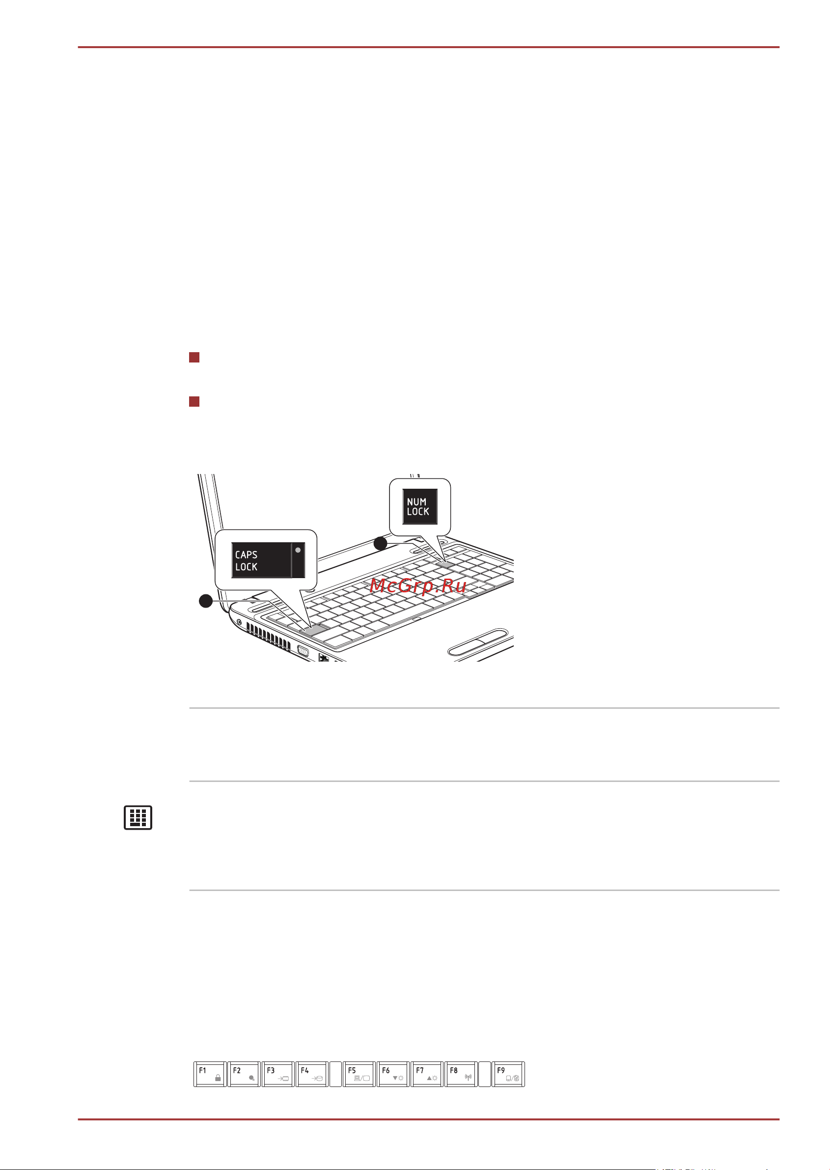 Toshiba Satellite L775D [55/202] Индикаторы клавиатуры