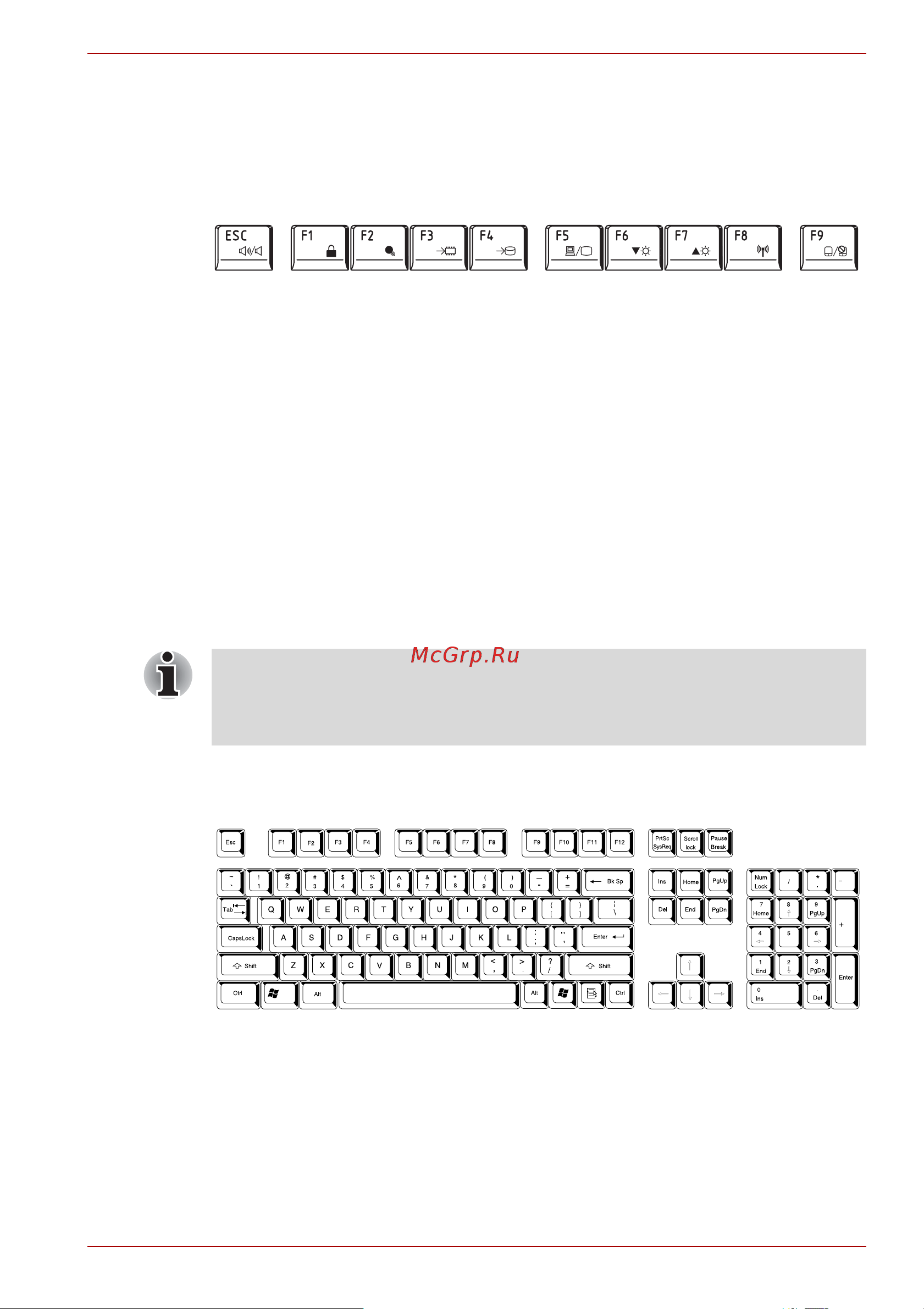 Toshiba Satellite L675D [139/231] Имитация клавиш расширенной клавиатуры