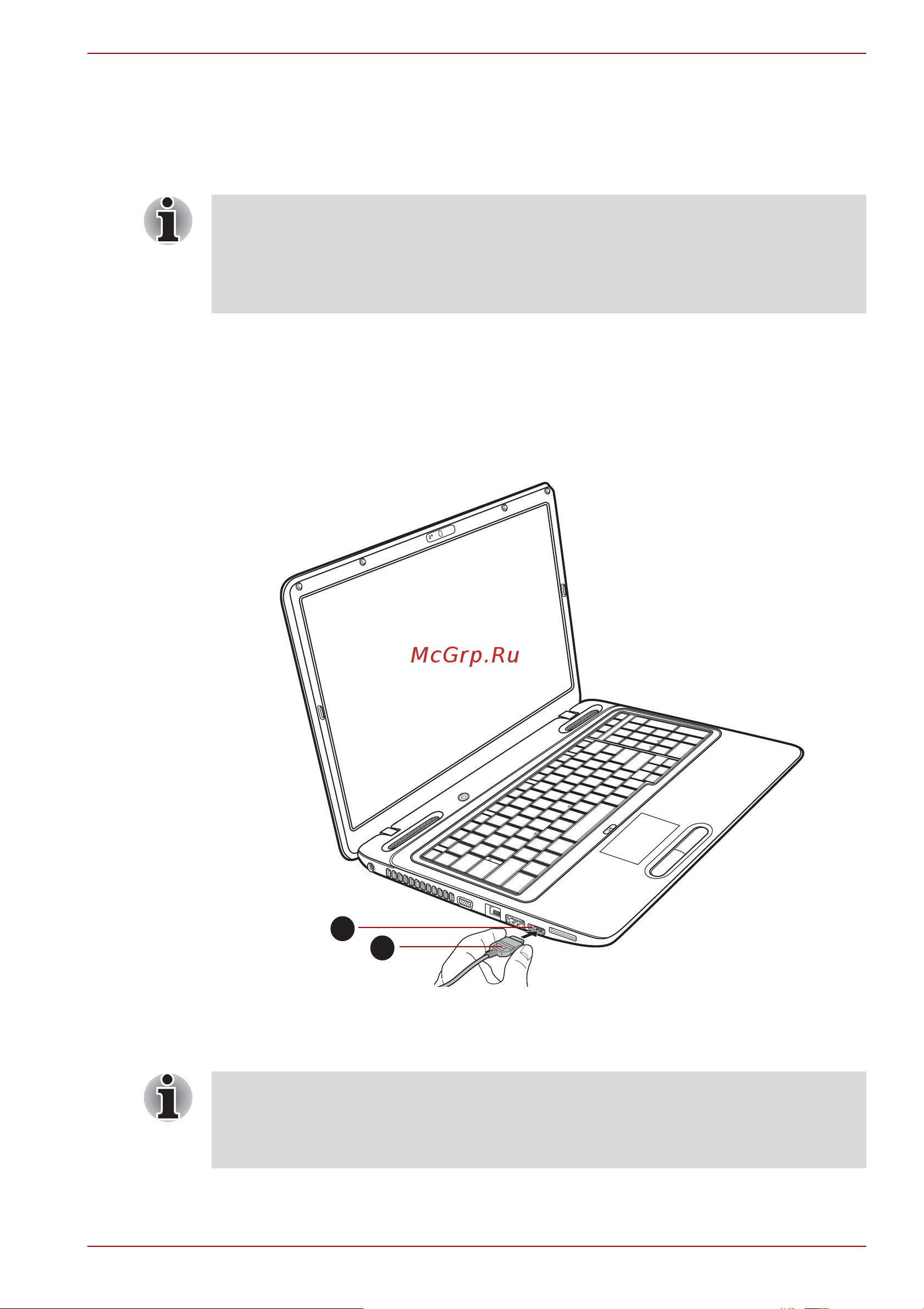Toshiba Satellite L675D [85/231] Подсоединение к порту выхода hdmi