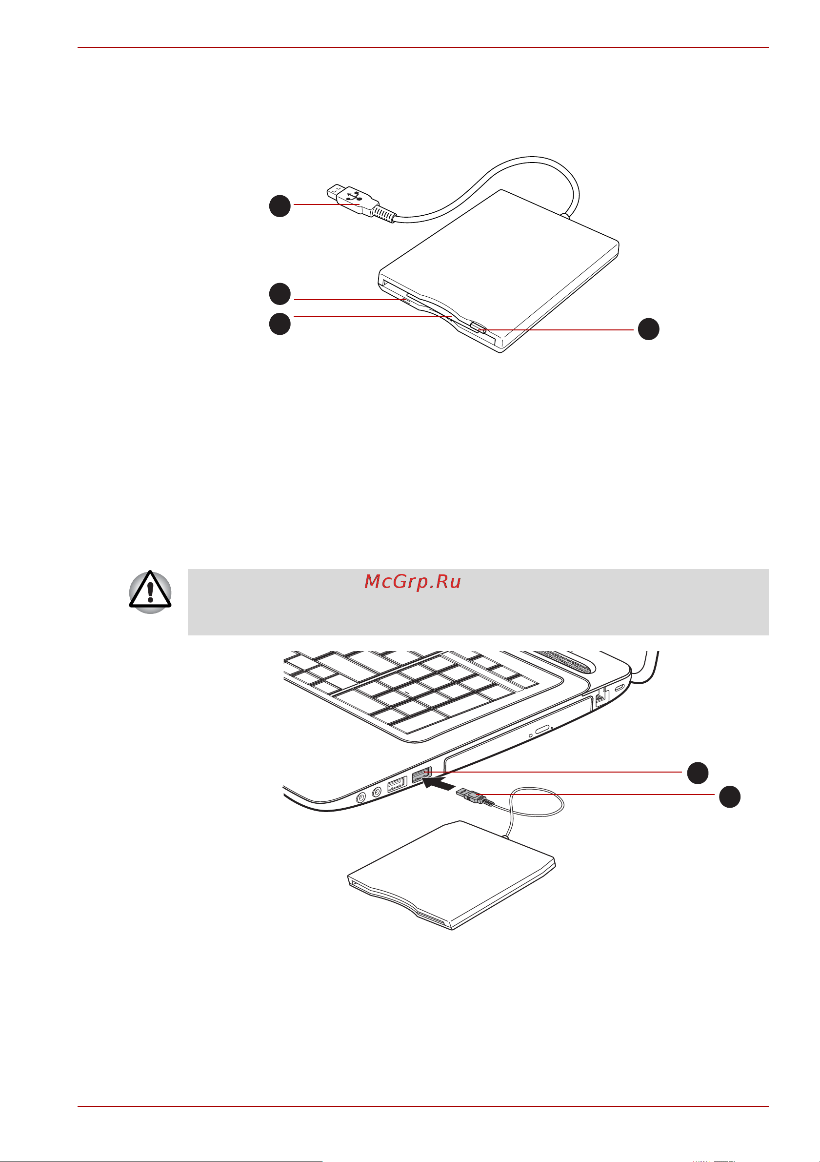Toshiba Satellite L675D [87/231] Подключение флоппи дисковода с интерфейсом usb