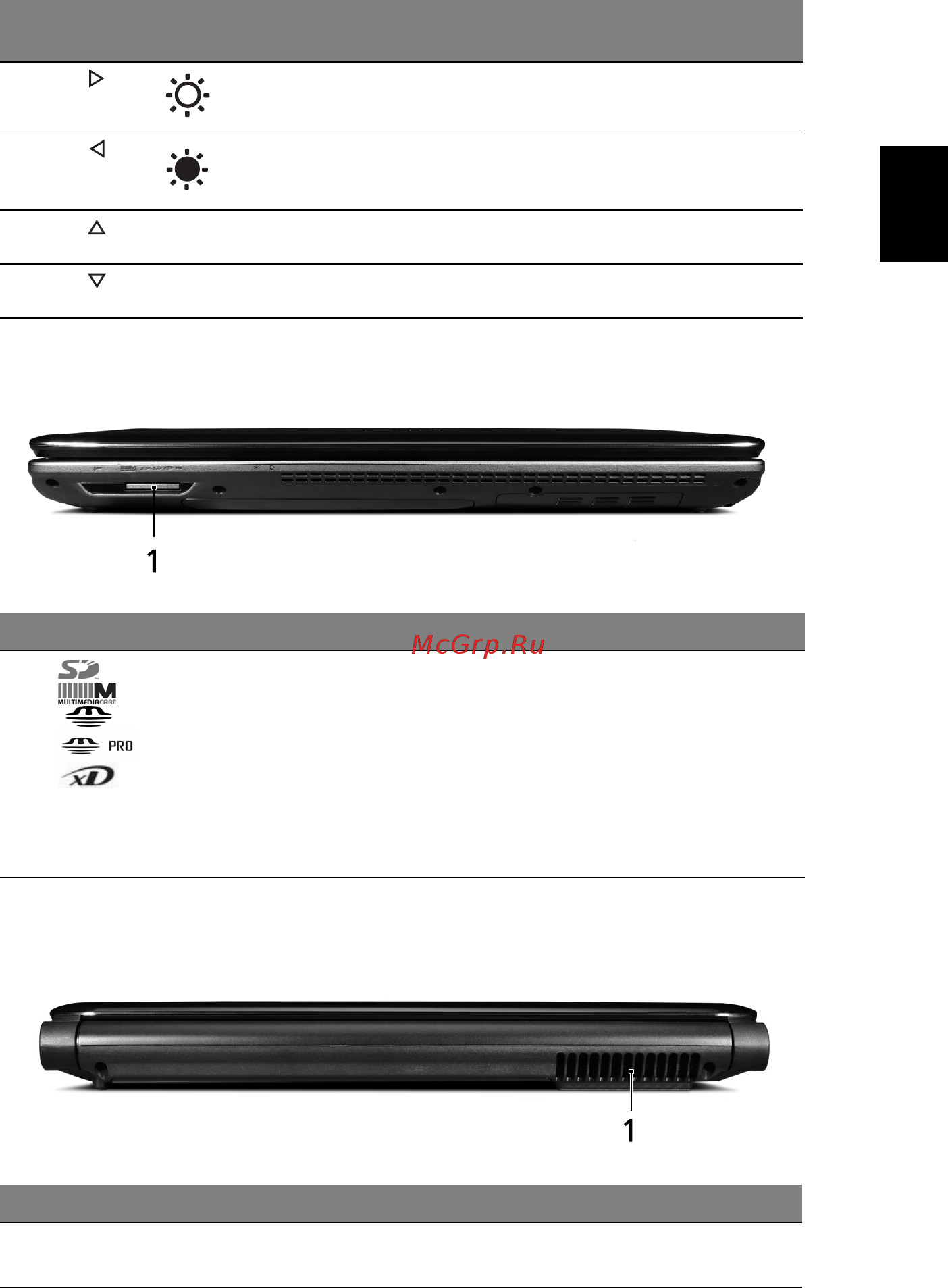 Acer Aspire 4736G [7/13] Вид спереди с