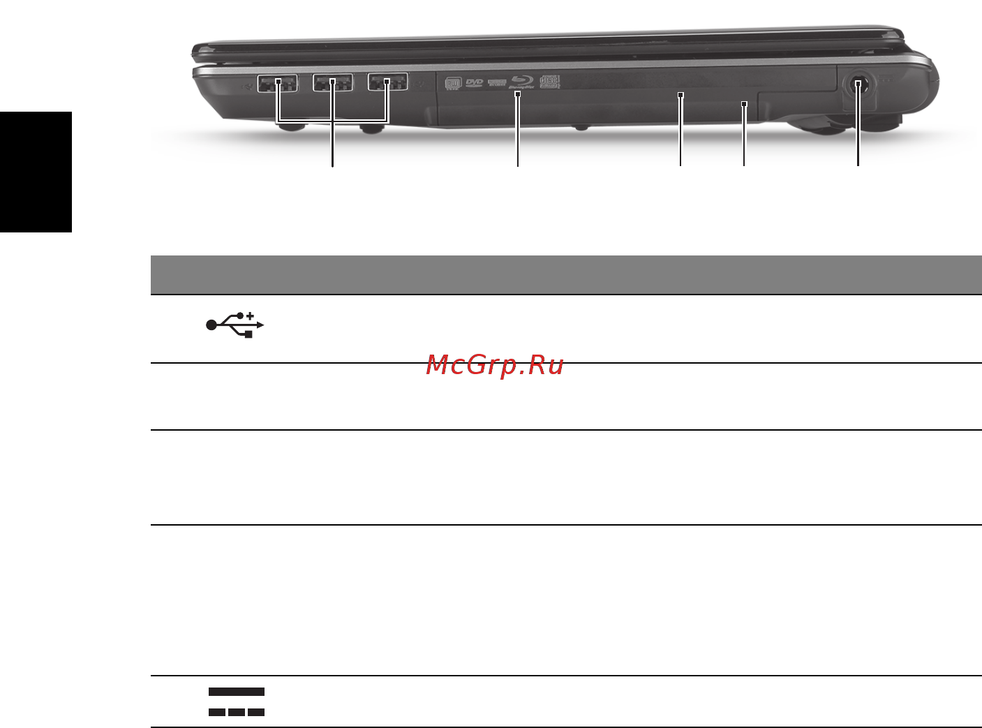 Acer Aspire 4745 [144/332] Widok z prawej