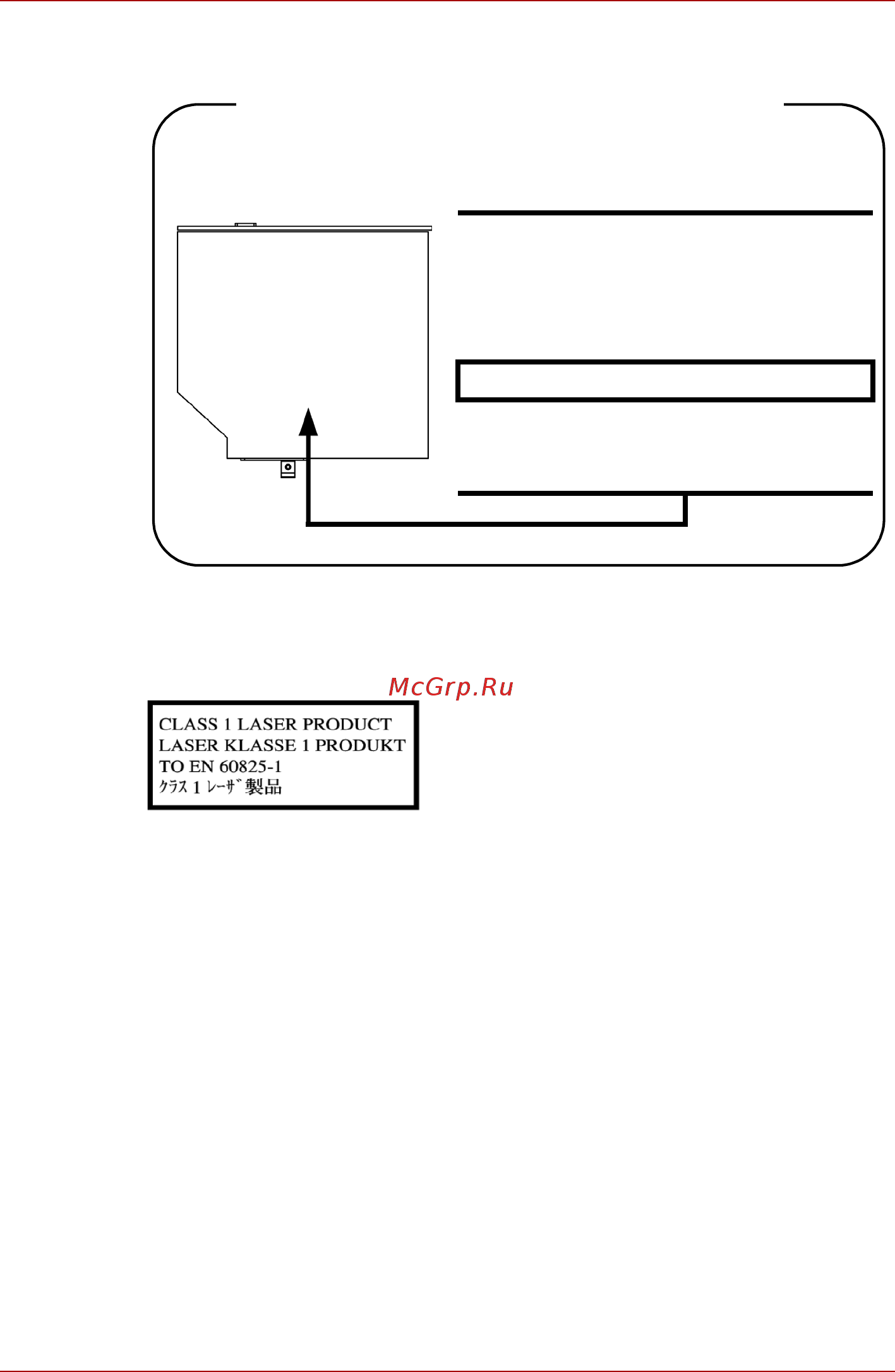 Toshiba Satellite C640D [15/201] Location of the required label