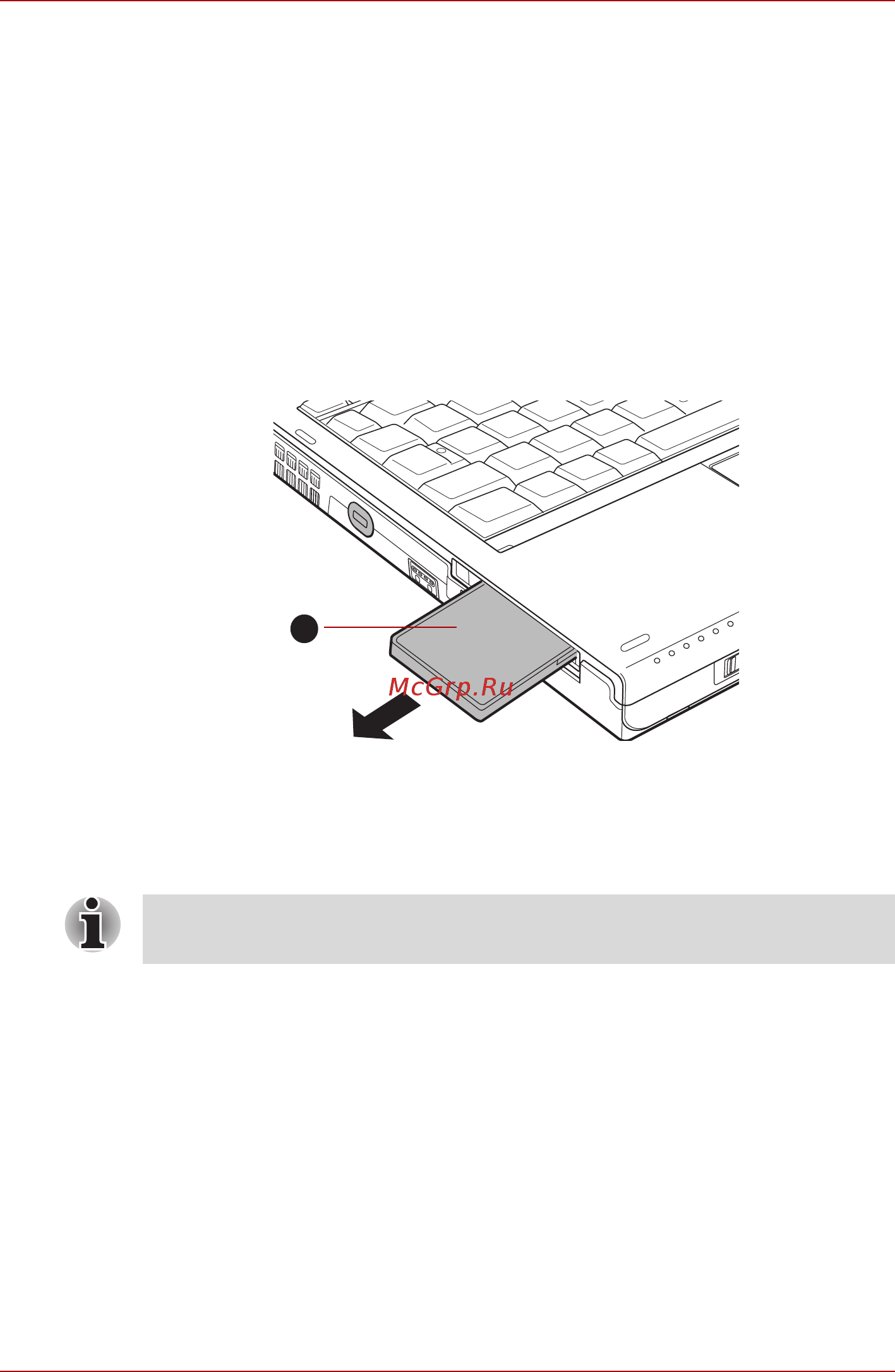 Toshiba Portege M780 [81/304] Удаление устройства формата expresscard