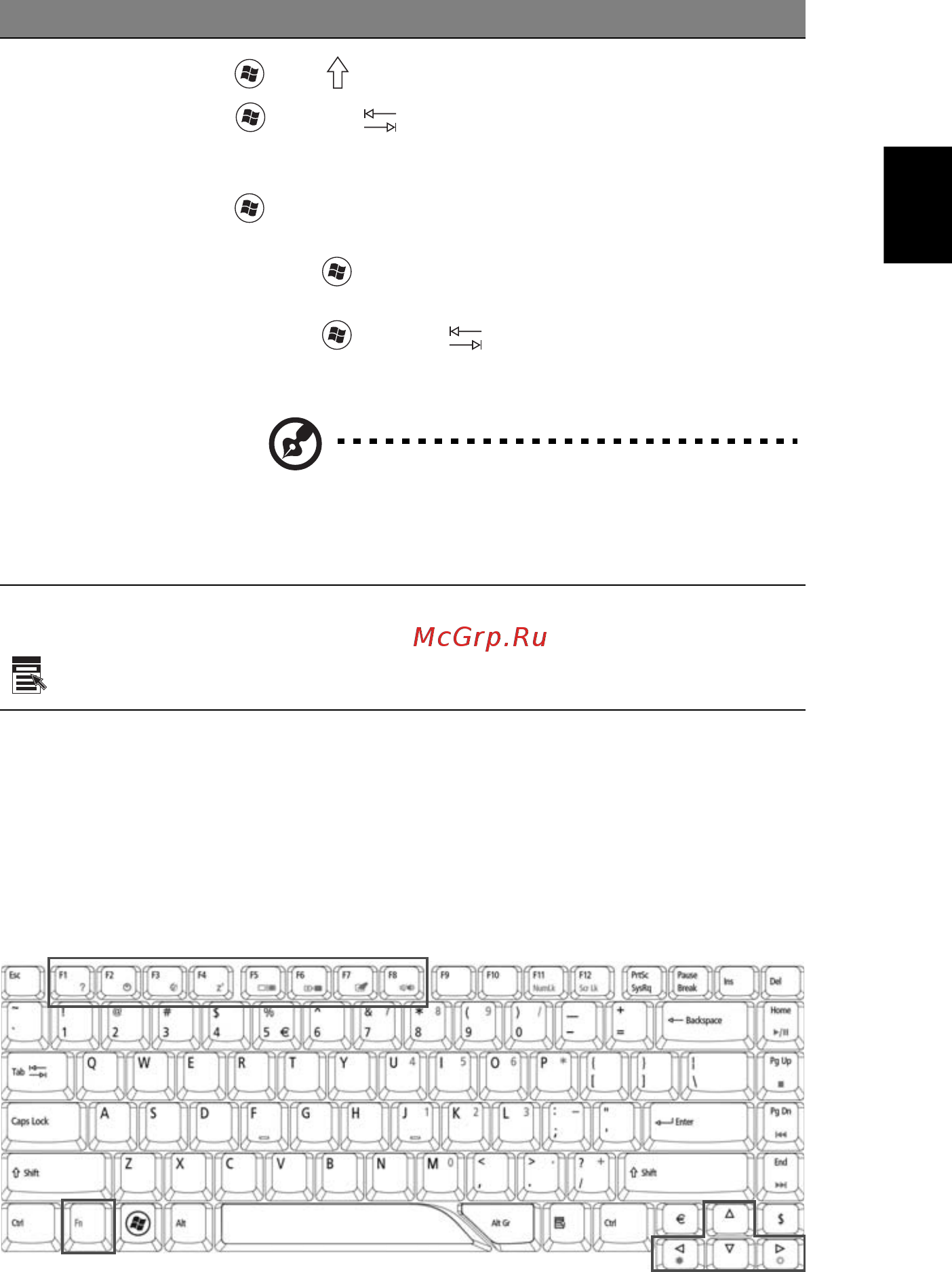 Acer Aspire 5315 [53/109] Русский