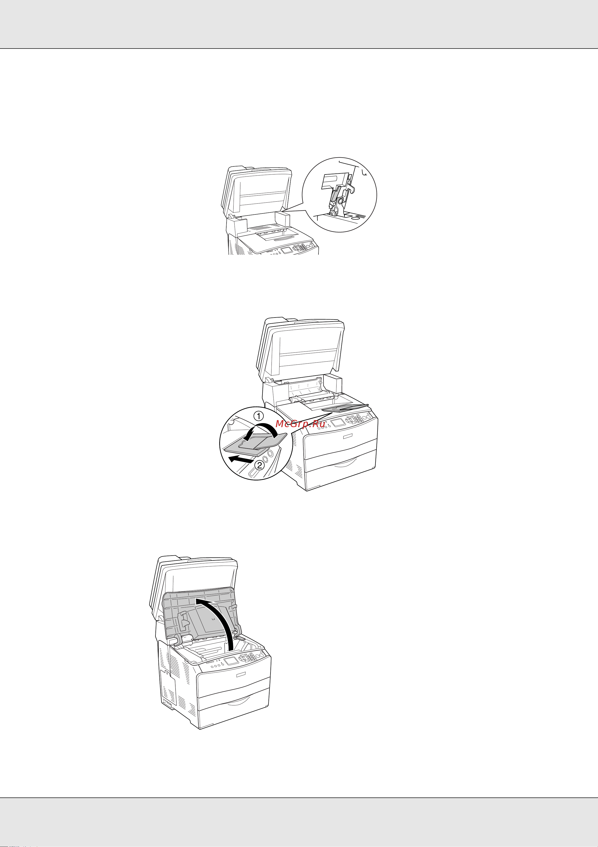 Epson AcuLaser CX21NF [332/462] Поместите удлинитель лотка в крышку b