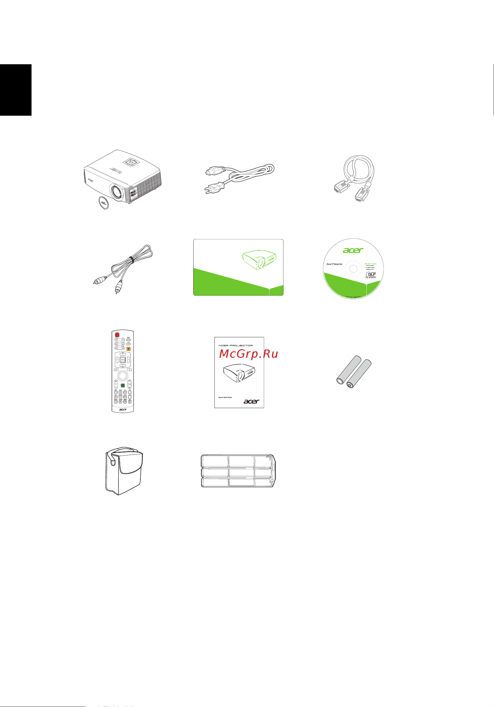 Acer P7500 [12/61] Русский