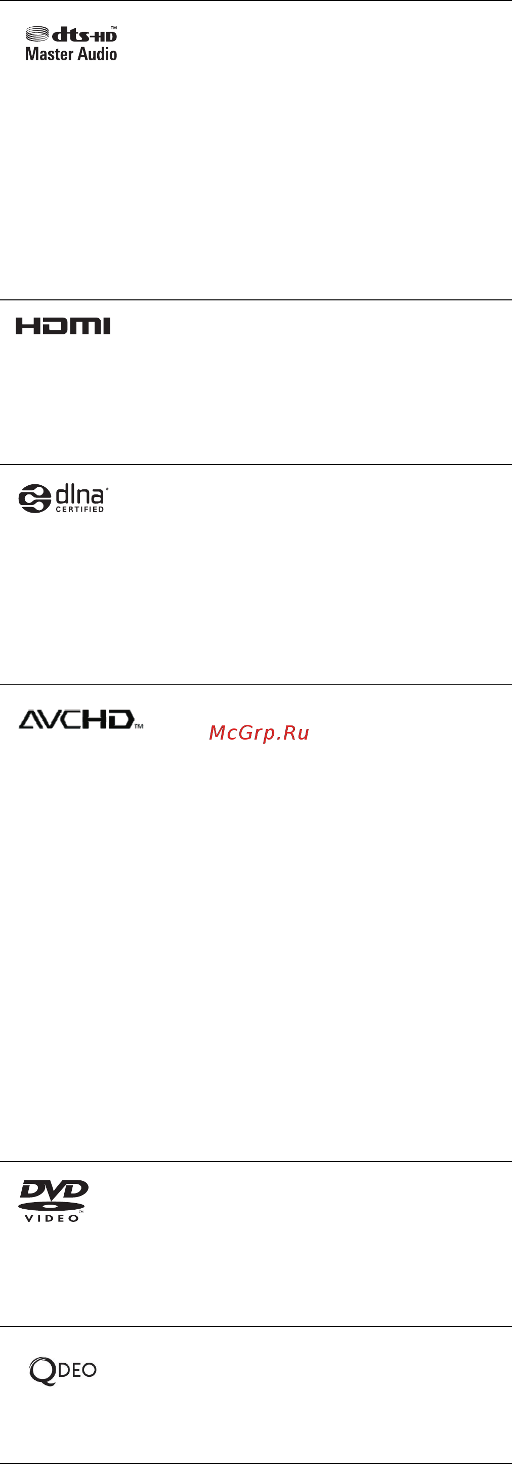 Asus O!PLAY BDS-700 [38/51] Avchd и логотип avchd являются товарными знаками корпораций panasonic corporation и sony corporation