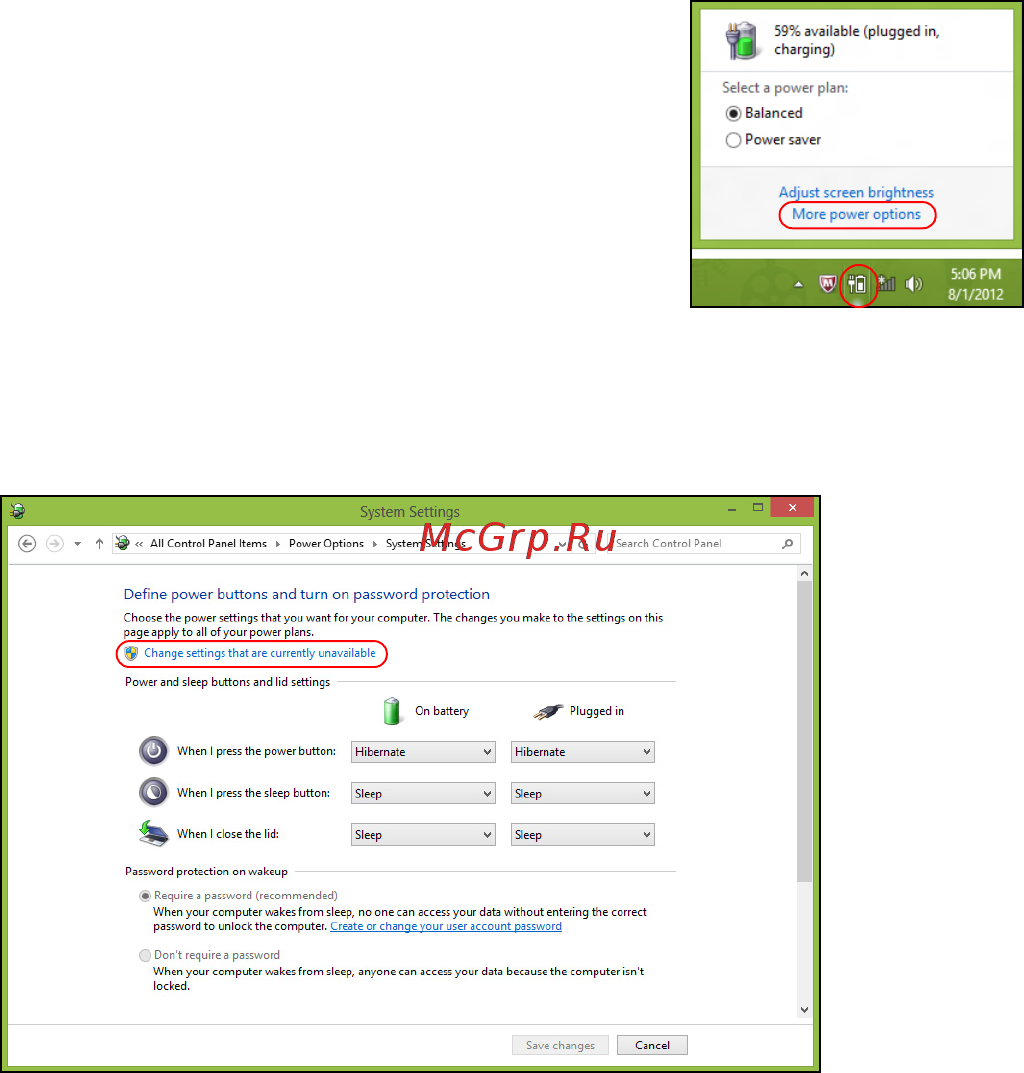 Acer ASPIRE V5-571P Инструкция по эксплуатации онлайн [1612/3496] 97665